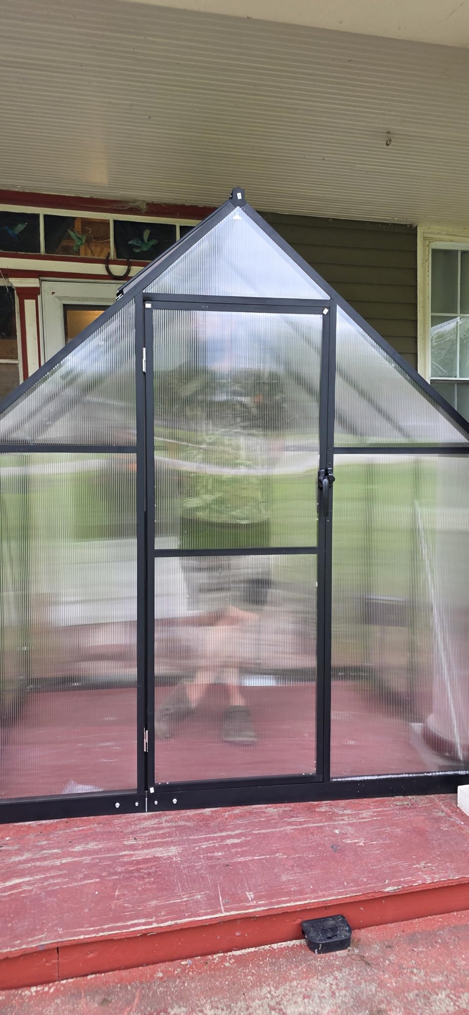 5.5X4FT Greenhouse with Thermometers, Small Greenhouse for Outdoors customer photo 2