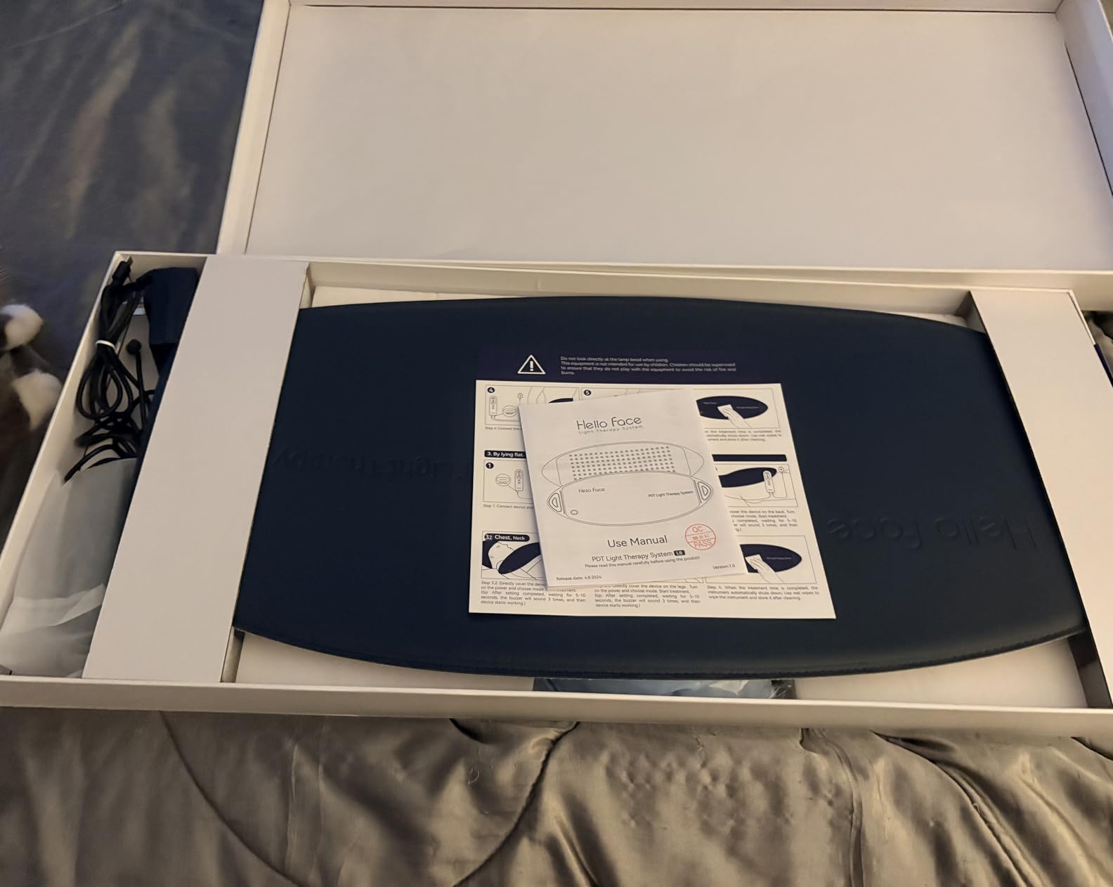 FDA Cleared Red Light Therapy for Face and Neck, 4 Modes LED Mask Light Therapy, Blue Infrared Red Light Therapy Mask for Wrinkles and Acne, PDT Photons Facial Skin Care Device customer photo 1