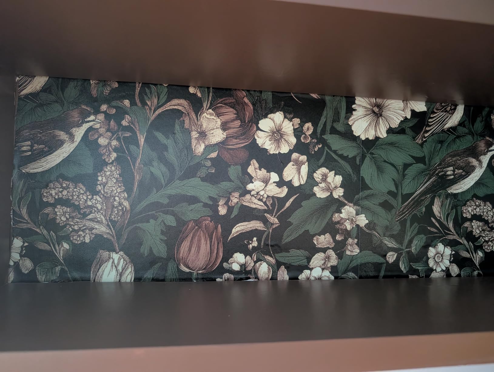 Erfoni Bird Floral Peel and Stick Wallpaper Vintage Contact Paper for Walls customer photo 1
