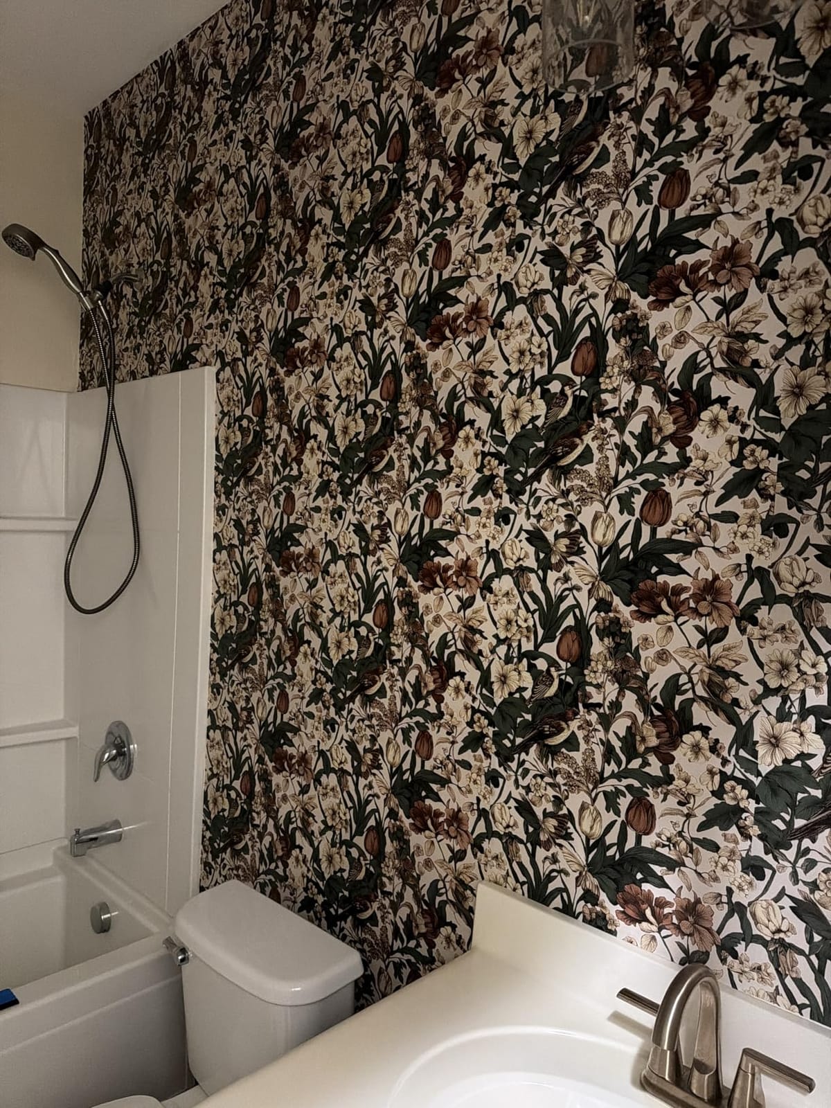 Erfoni Bird Floral Peel and Stick Wallpaper Vintage Contact Paper for Walls customer photo 2