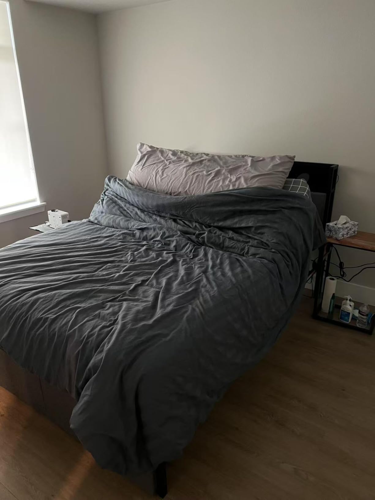 FLEXISPOT Queen Adjustable Bed with Storage Headboard and Charging customer photo 1