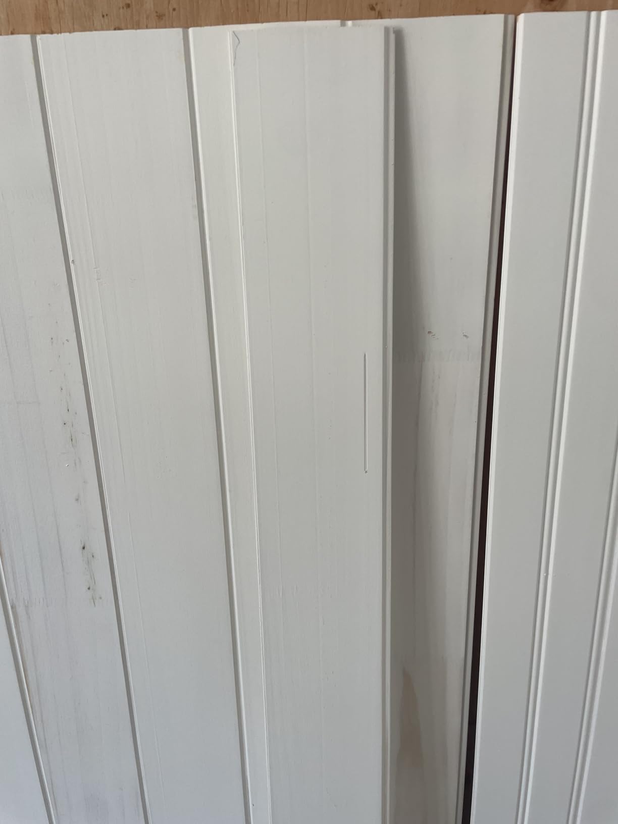 Primed Beadboard Wainscoting Panels - 32” Tongue & Groove Pine Planks customer photo 2