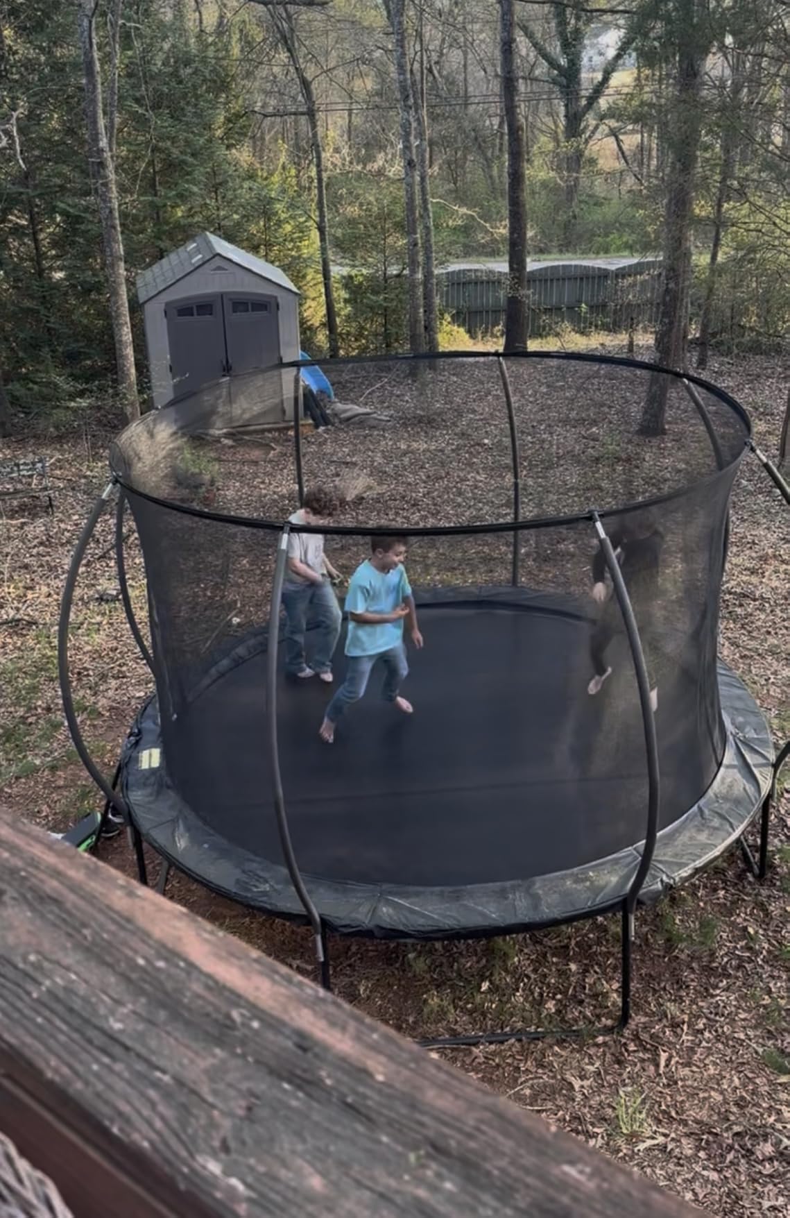 Gigu 10FT 12FT 14FT 15FT 16FT Recreational Trampolines with Enclosure Net and Ladder and Anti-Rust Coating, ASTM Approved Trampoline Outdoor for Kids and Adults customer photo 1