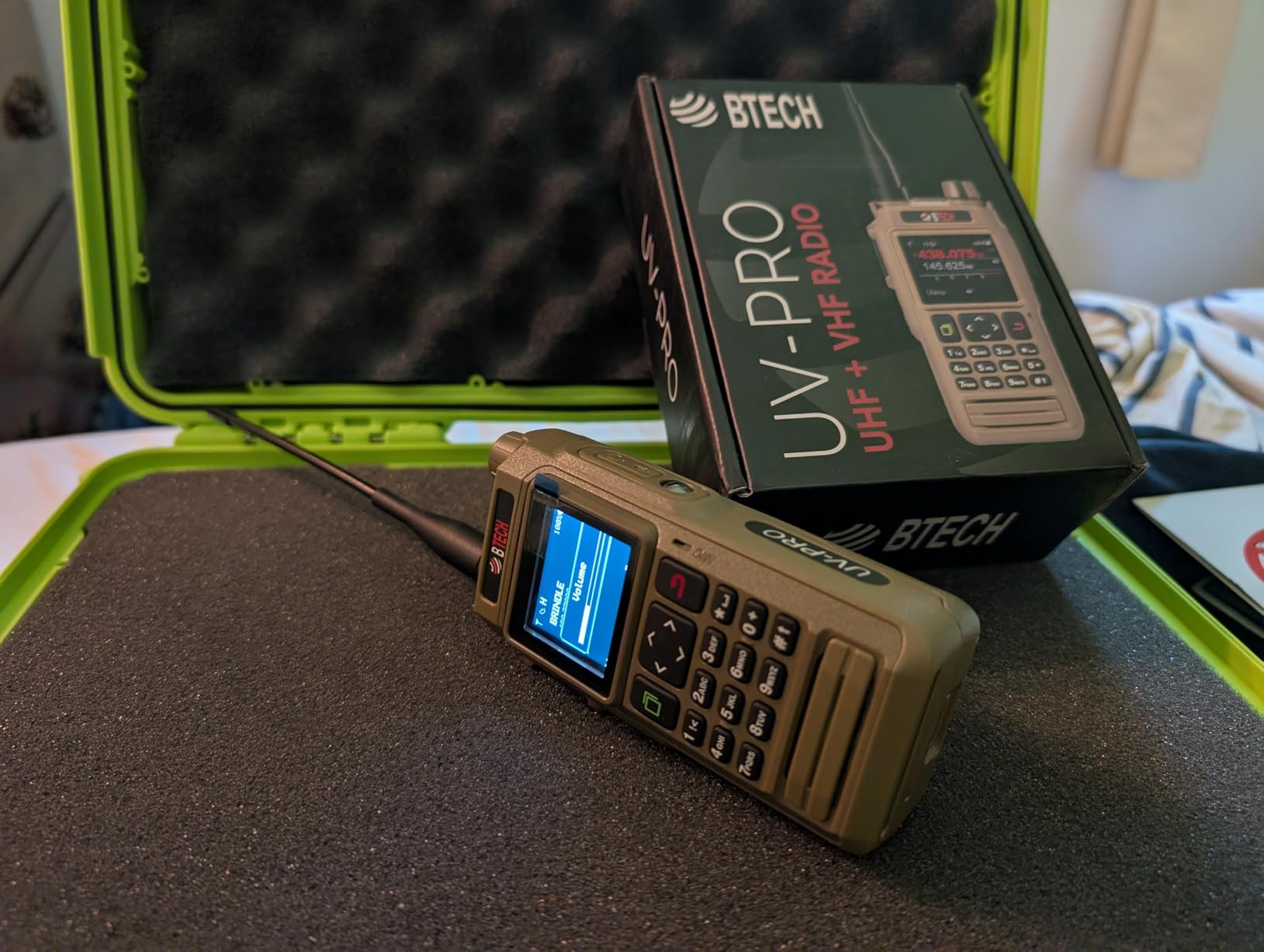 BTECH UV-PRO (TAN) IP67 Dual Band VHF/UHF Two-Way Radio - APRS, Bluetooth, GPS, Text Messaging, Aviation Band Scanner, NOAA Weather Alerts, USB-C Rechargeable Battery customer photo 1