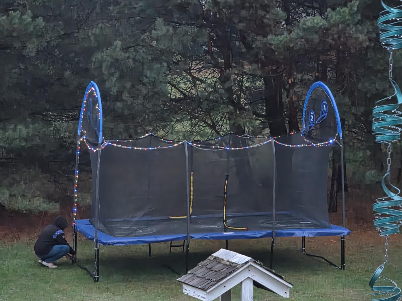 Zupapa Rectangular Trampoline 10x17FT 9x15FT 8x14FT, 1800LBS Weight Capacity Outdoor Large Gymnastics Trampoline, Heavy‑Duty Square Tumbling Trampoline for Family Backyard Exercise customer photo 2