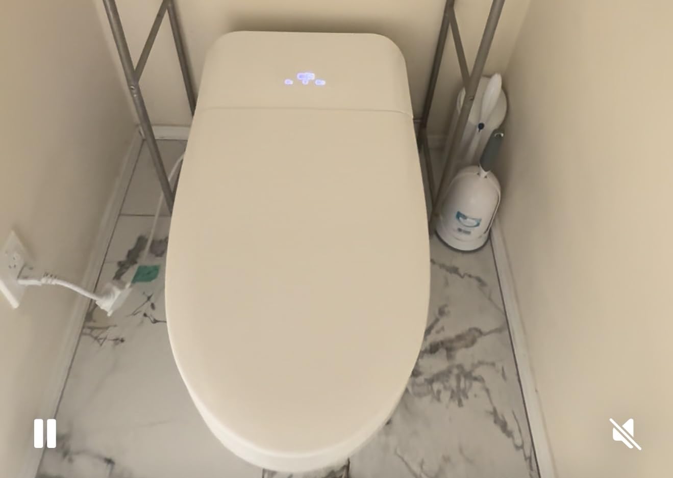 TDH Luxury Smart Bidet Toilet with Bidet Built In,Tankless Toilet Heat Seat | One Piece Toilets Warm Water & Dryer with Larger LED Display,Leave Seat Auto Flushing,Foot Sensor & Night Light customer photo 2