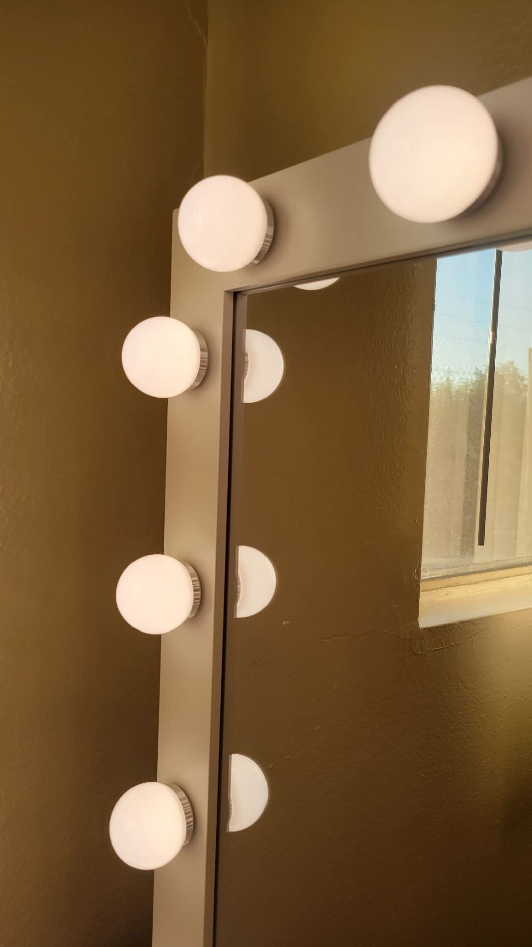 LUXFURNI Vanity Mirror with Lights, 23.6