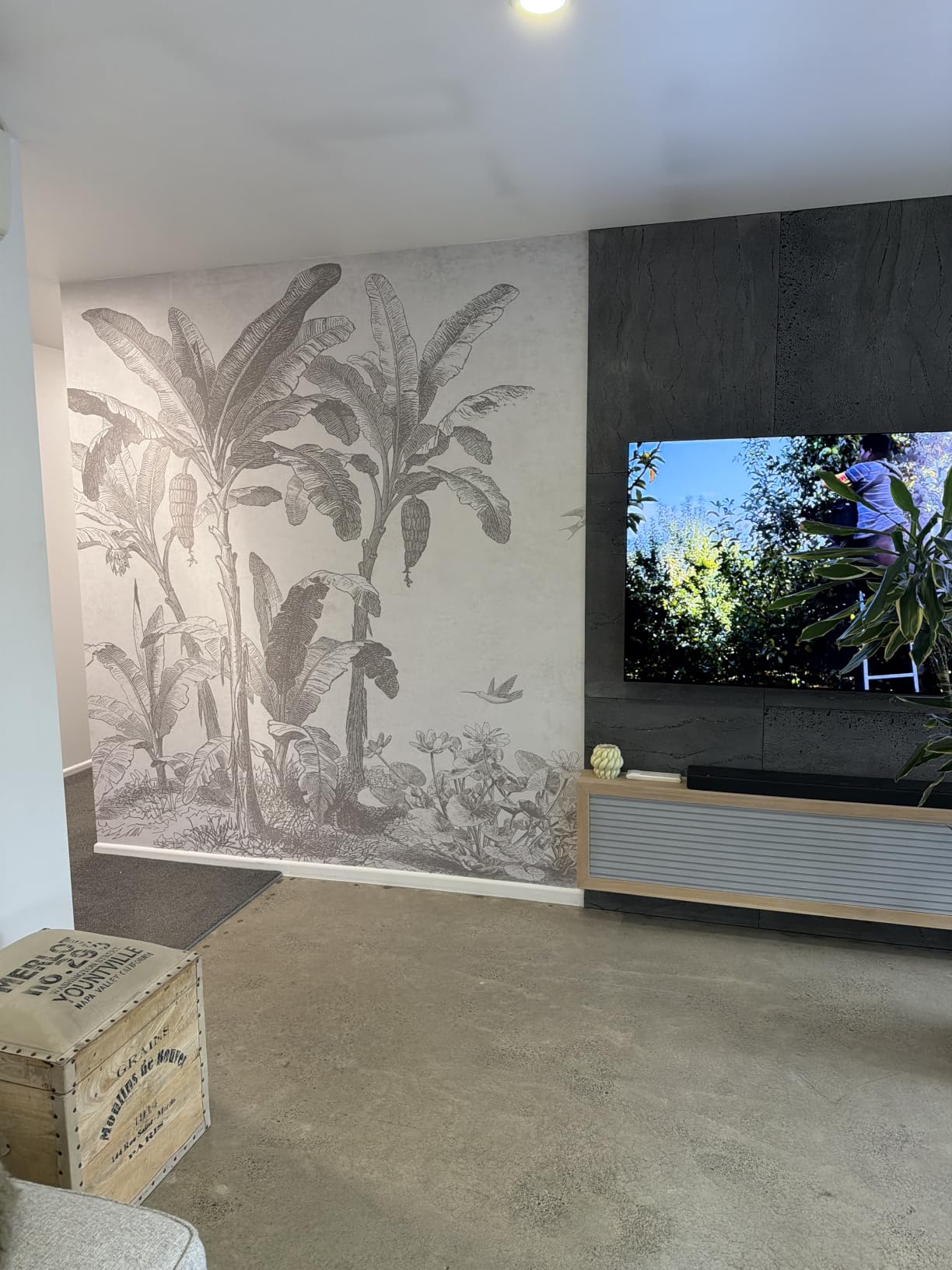 Misty Pine Forest Wallpaper Mountain Landscape Wall Mural Bedroom customer photo 2