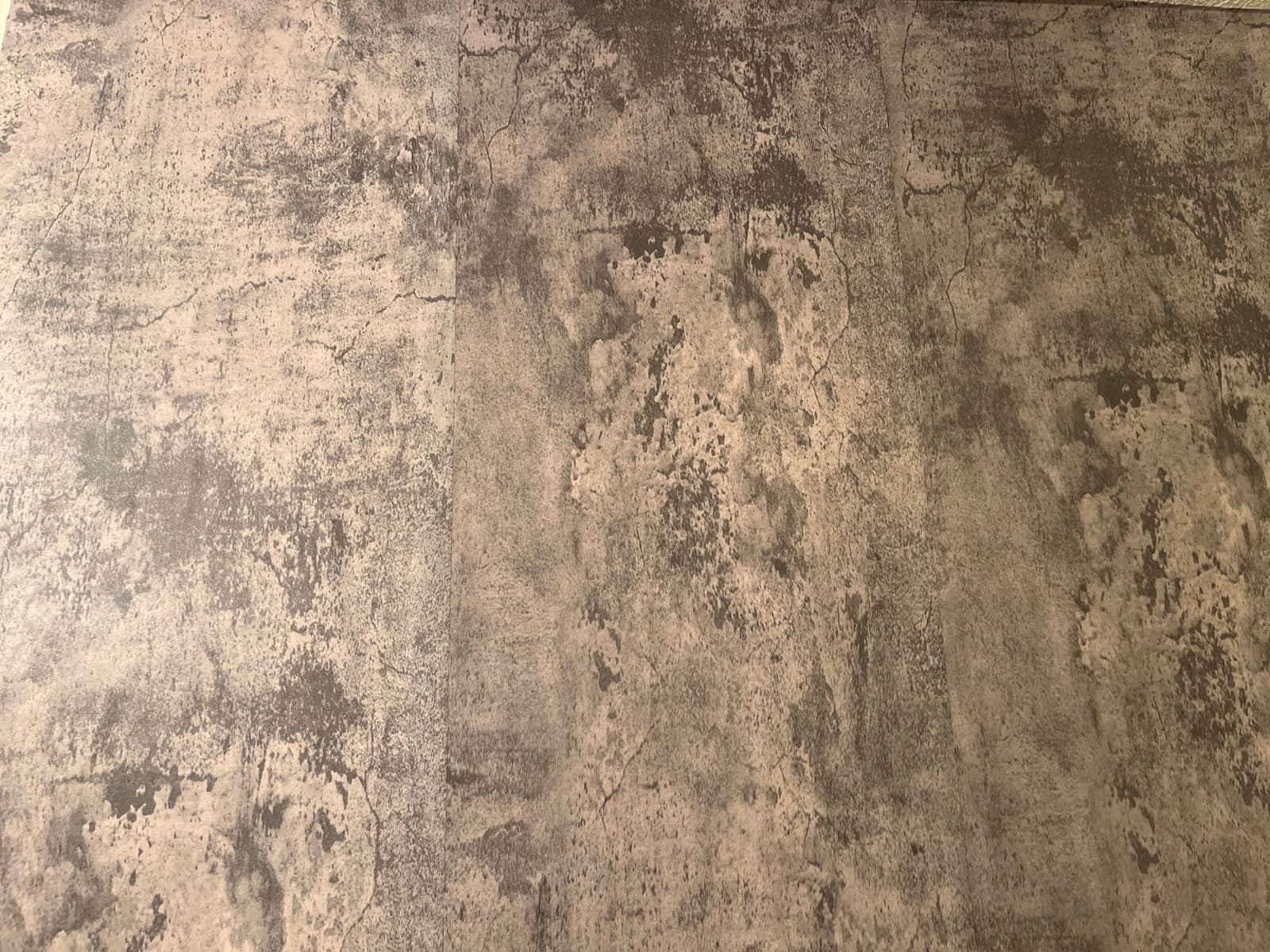 Livelynine 15.8x394 Peel and Stick Wallpaper Concrete Look Brown Masculine Dark Academia Lime Wash Wallpaper Adhesive Cement Textured Wall Paper Renter Friendly Countertop Contact Paper Waterproof customer photo 2