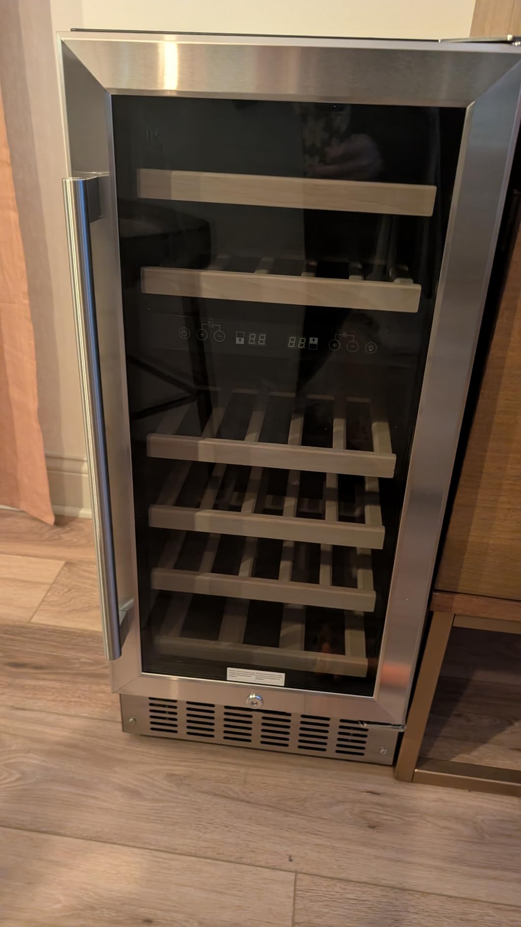 Antarctic Star 24 Inch Wine Fridge, 52 Bottle Wine Cooler Refrigerator. 39-64°F Dual Zone Wine Refrigerator Glass Door, Built in or Freestanding Under Counter Fridge for Home Bar Office customer photo 1