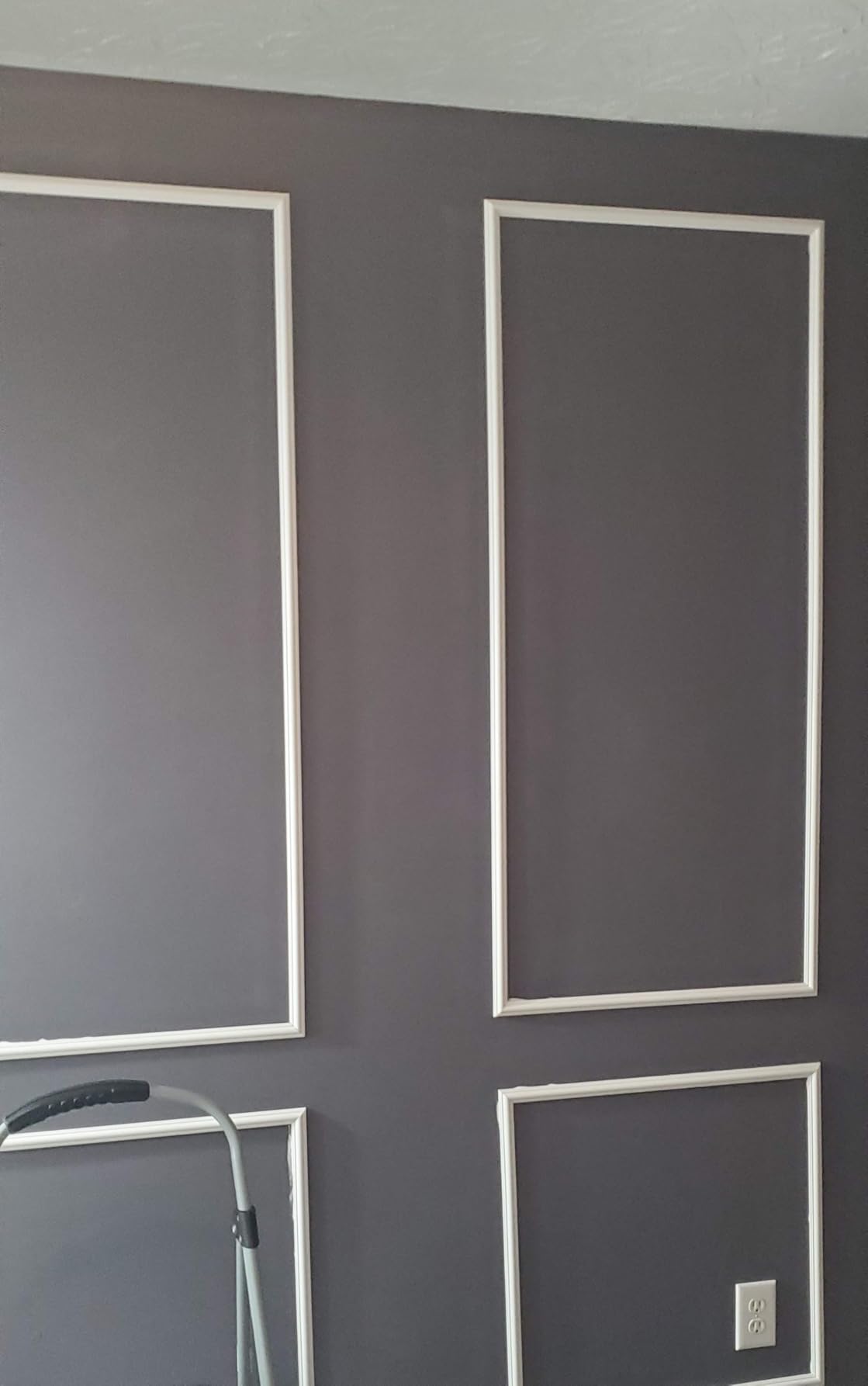 3 Set Peel and Stick Wall Molding Kit,Pre Cut Wainscoting Panels,24x60in customer photo 2