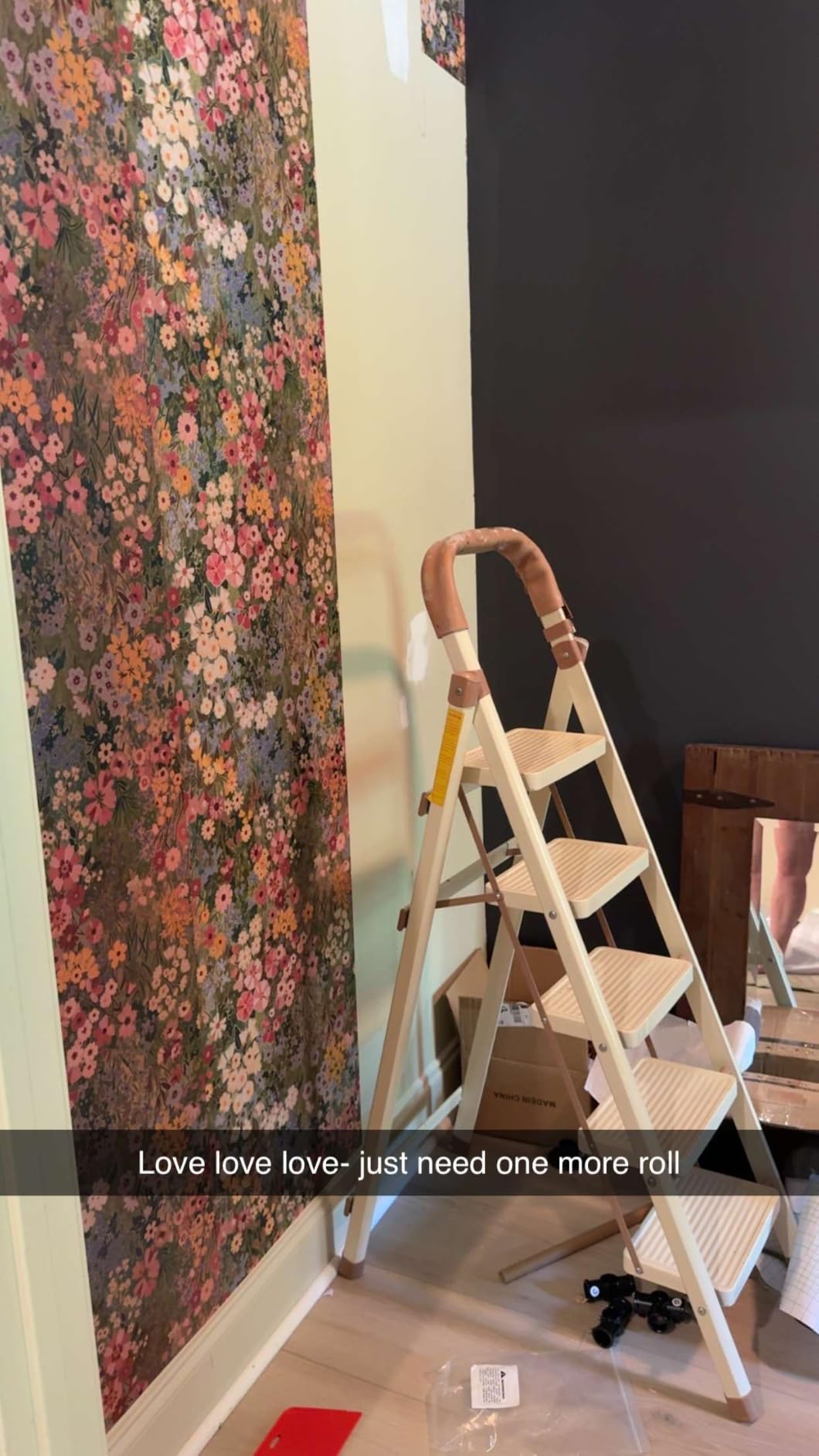 Peel and Stick Wallpaper Floral Contact Paper for Bedroom,Bathroom,Cabinets customer photo 2