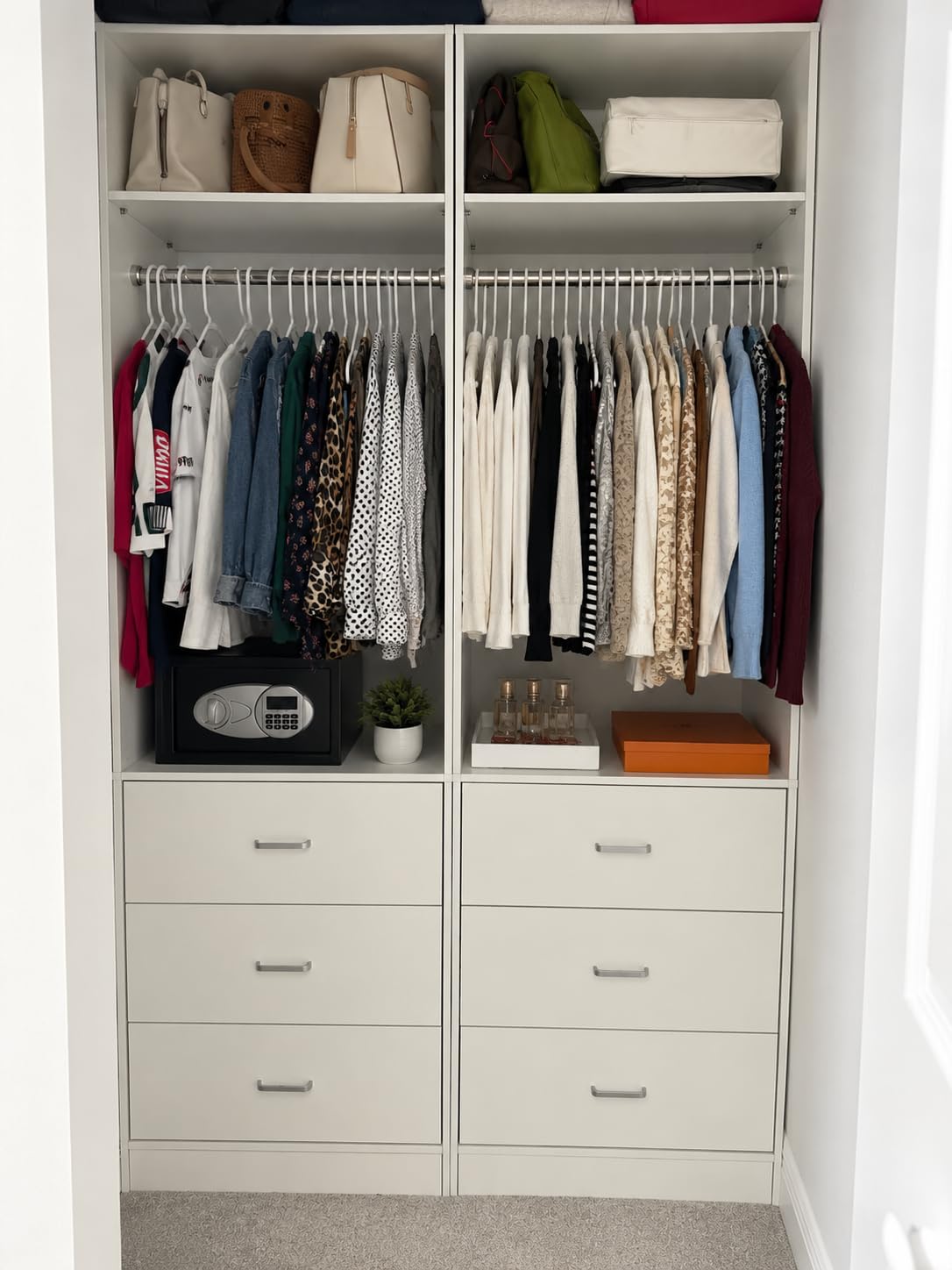 Besiost Closet Systems with 6 Wood Drawers, Closet System Set of 2 customer photo 1
