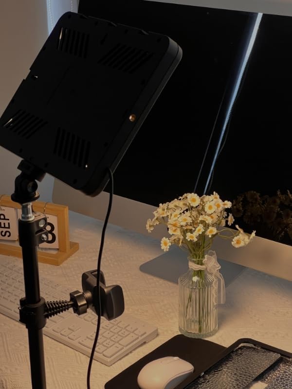 EMART 2-Pack 15W LED Video Light Kit with Phone Holder & Barndoor customer photo 2
