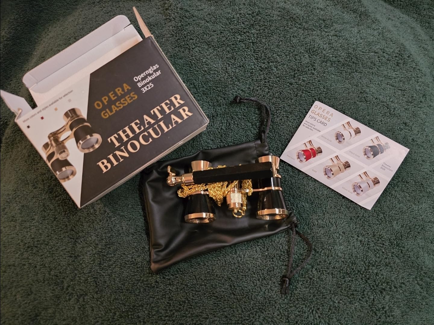 3X25 Theater Glasses Opera Binoculars with Adjustable Handle customer photo 1