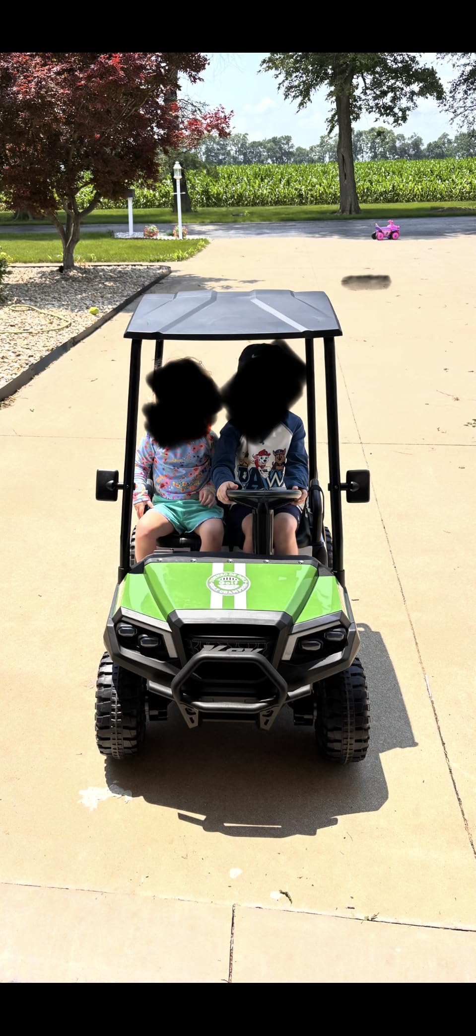 4 Seater Kids Golf Cart, 24V Ride on Car for Big Kids customer photo 2