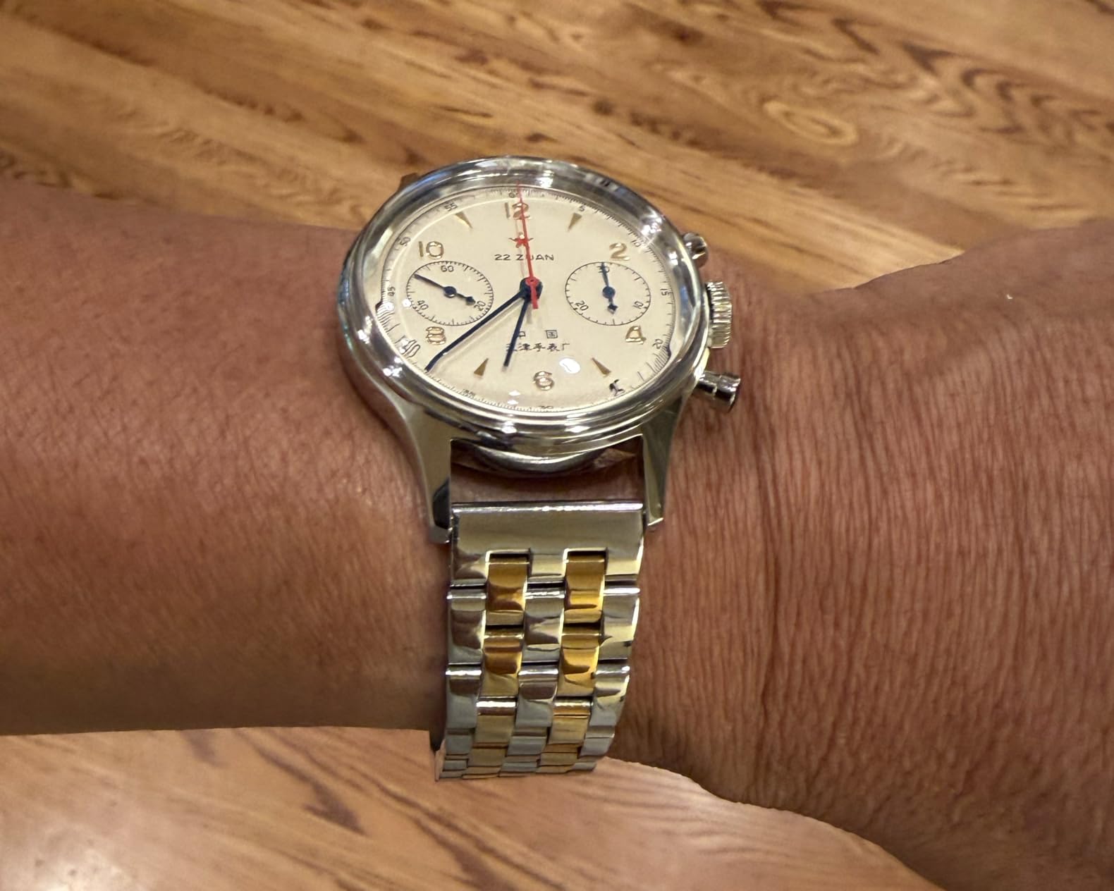 SEA-GULL Men's Mechanical Wristwatch, Seagull 1963 Aviation Chronograph Pilot Mechanical Watch, Manual Winding, GD 1963 International Edition, ST1901 customer photo 2