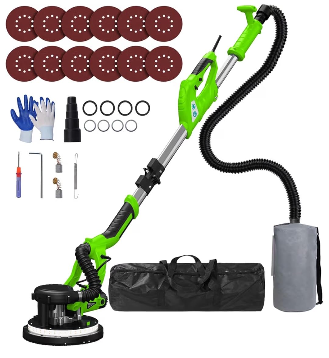 Drywall Sander, 2025 Upgraded 8-Amp Popcorn Ceiling Removal Tool, Red customer photo 2