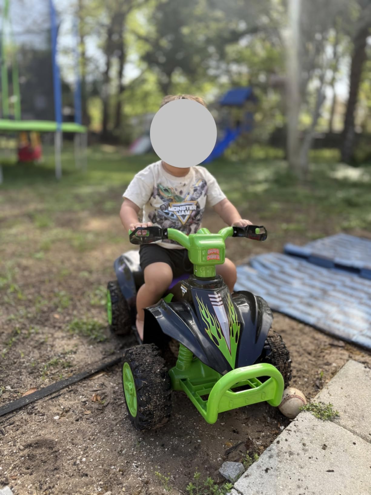 Tonka - 6V Kids Ride-On ATV with Rechargeable Battery and Reverse Drive customer photo 2