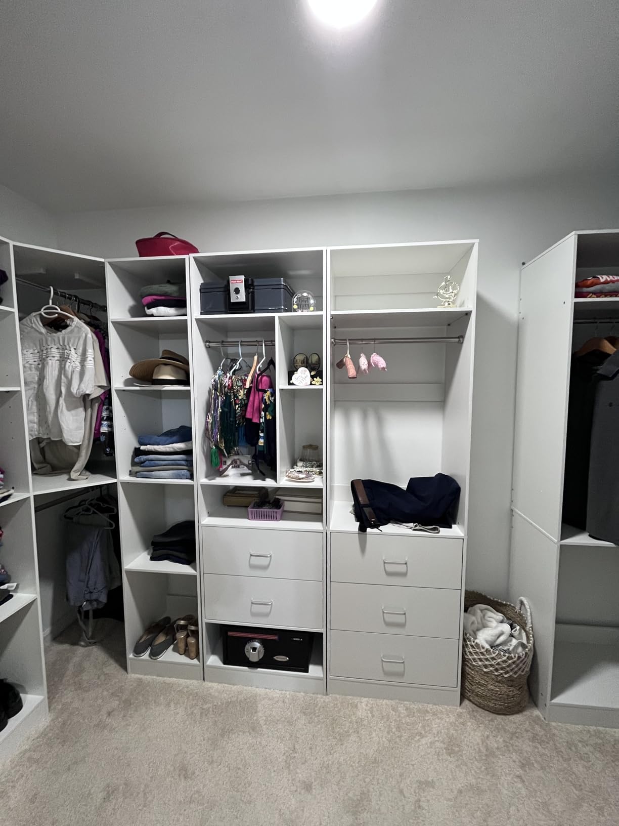 Besiost Corner Closet System with 6 Drawers, Corner Closet Organizer System customer photo 1