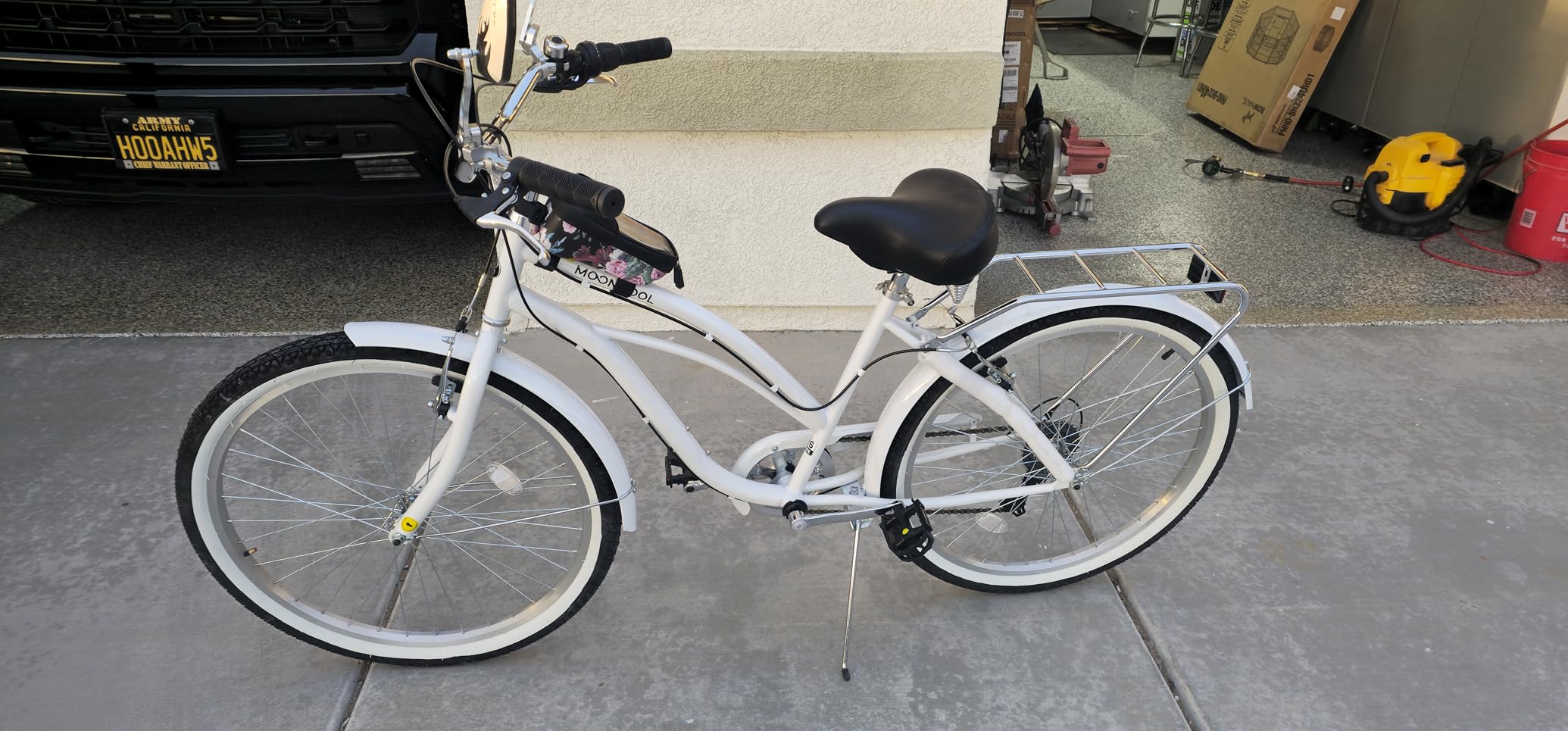 Beach Cruiser Bike for Women and Men, 24/26 Inch 7-Speed Adult Bicycle | Step-Through or High-Bar Frame, Rear Rack, Full Fenders, Kickstand, Adjustable Comfort Seat, 350 lb Capacity, Classic Cruiser customer photo 2