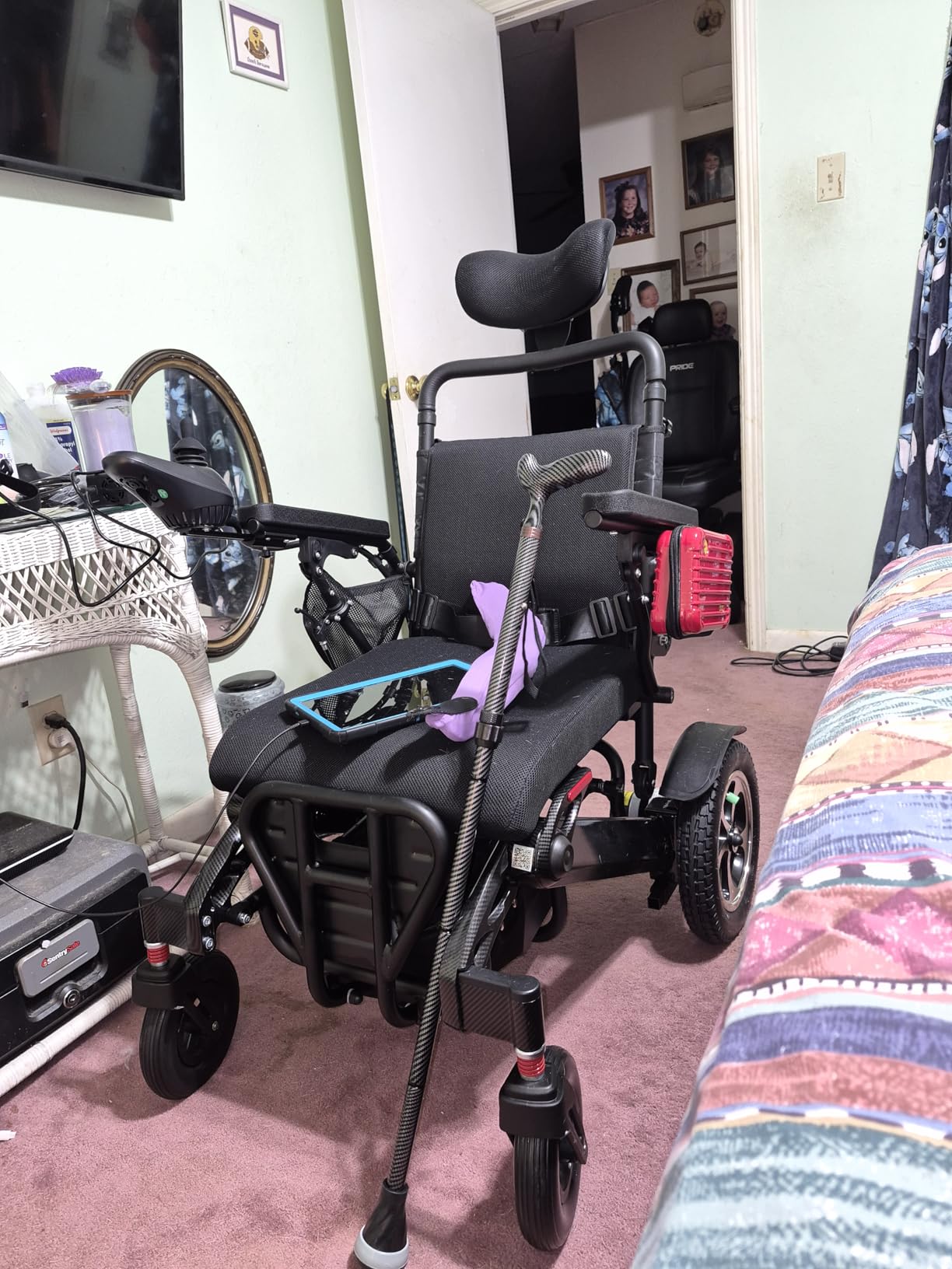 Heavy Duty Reclining Electric Wheelchairs for Adults, 400 lbs Capacity Foldable Electric Wheelchair with 500W Motor and 25Ah Battery, Delivers 30 Miles Long Range, Motorized Wheelchair for Seniors customer photo 1