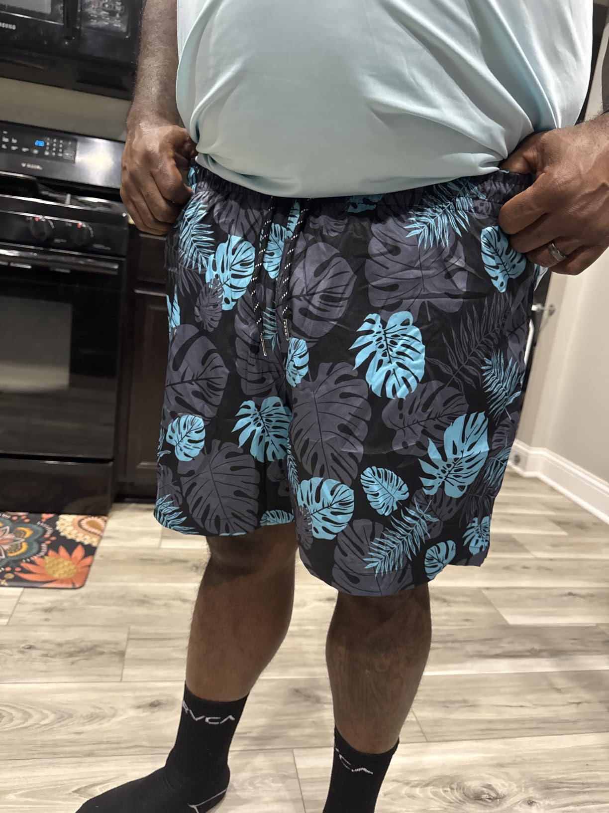 5 inch Mens Swim Trunks with Compression Liner Quick Dry Mens Bathing Suit customer photo 2