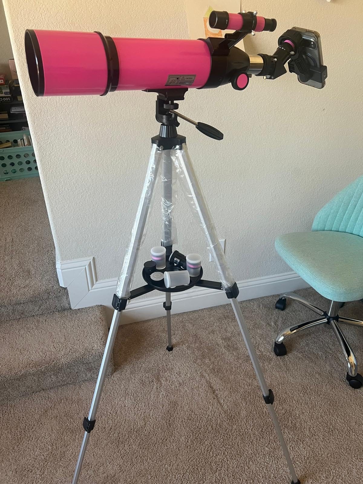 UncleHu 80mm Aperture, 600mm Refractor Travel Telescope for Adults and Kids customer photo 2