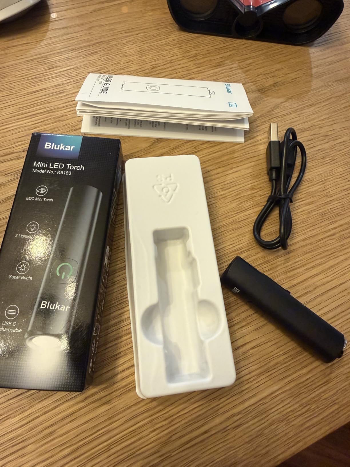 Blukar EDC Rechargeable Keychain Flashlight, 360L Mini Portable Flash Light customer photo 1
