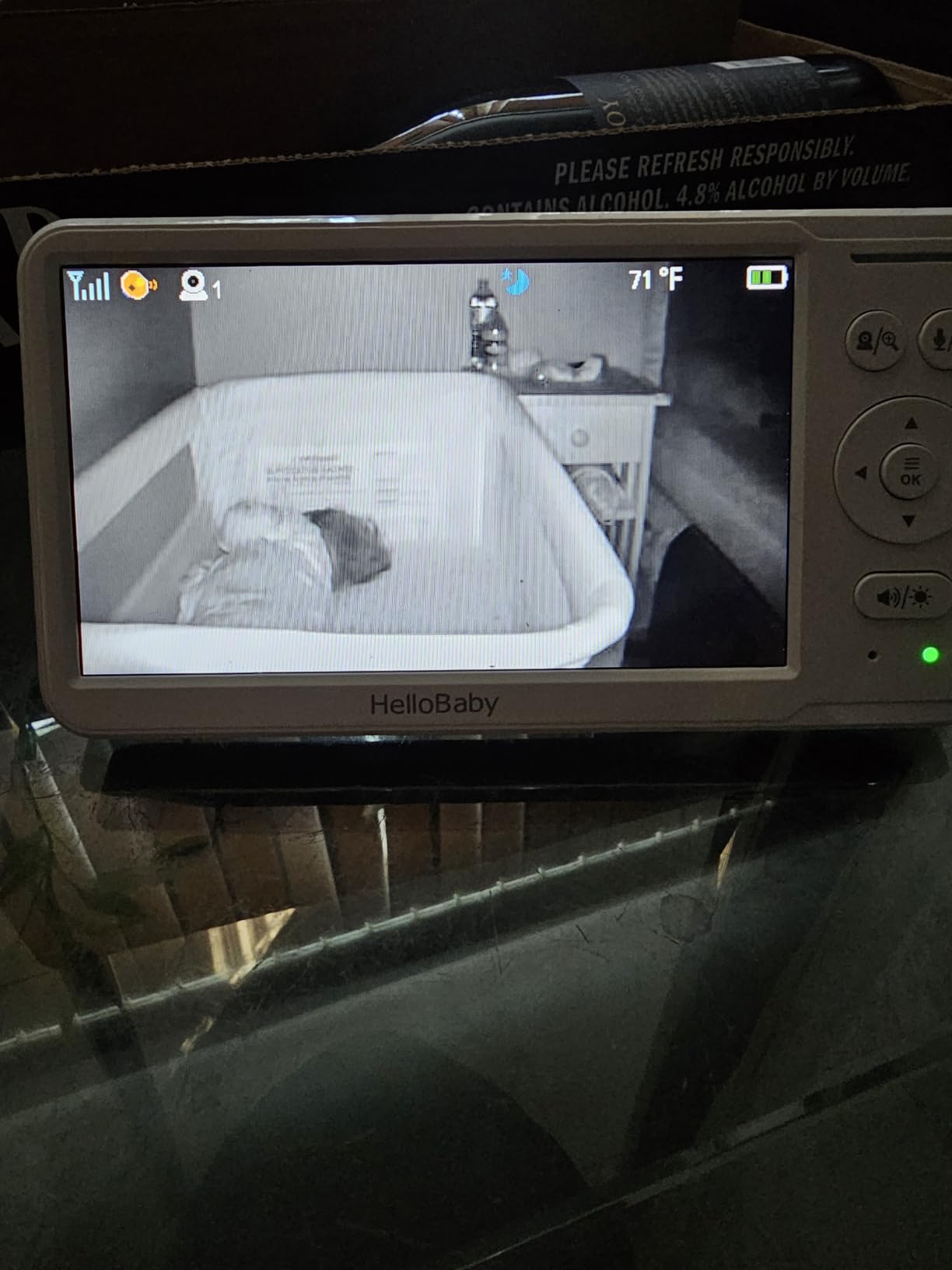 HelloBaby No WiFi Baby Monitor 2 Cameras, 6