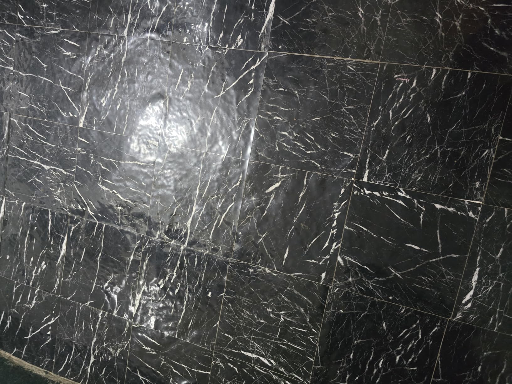 40-Pack Peel and Stick Floor Tiles Vinyl Floor 12 x 12 inch Self Adhesive Waterproof Flooring Planks DIY for Bathroom, Living Room, RV, Kitchen, Cover 40 Sq. Ft, Polish Dark Grey Marble customer photo 1