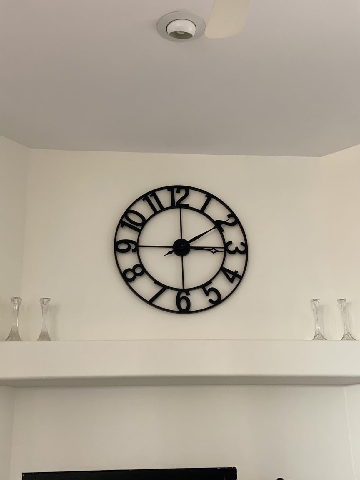CLXEAST Oversized 30 Inch Wall Clock for Living Room, Arabic Numeral customer photo 1