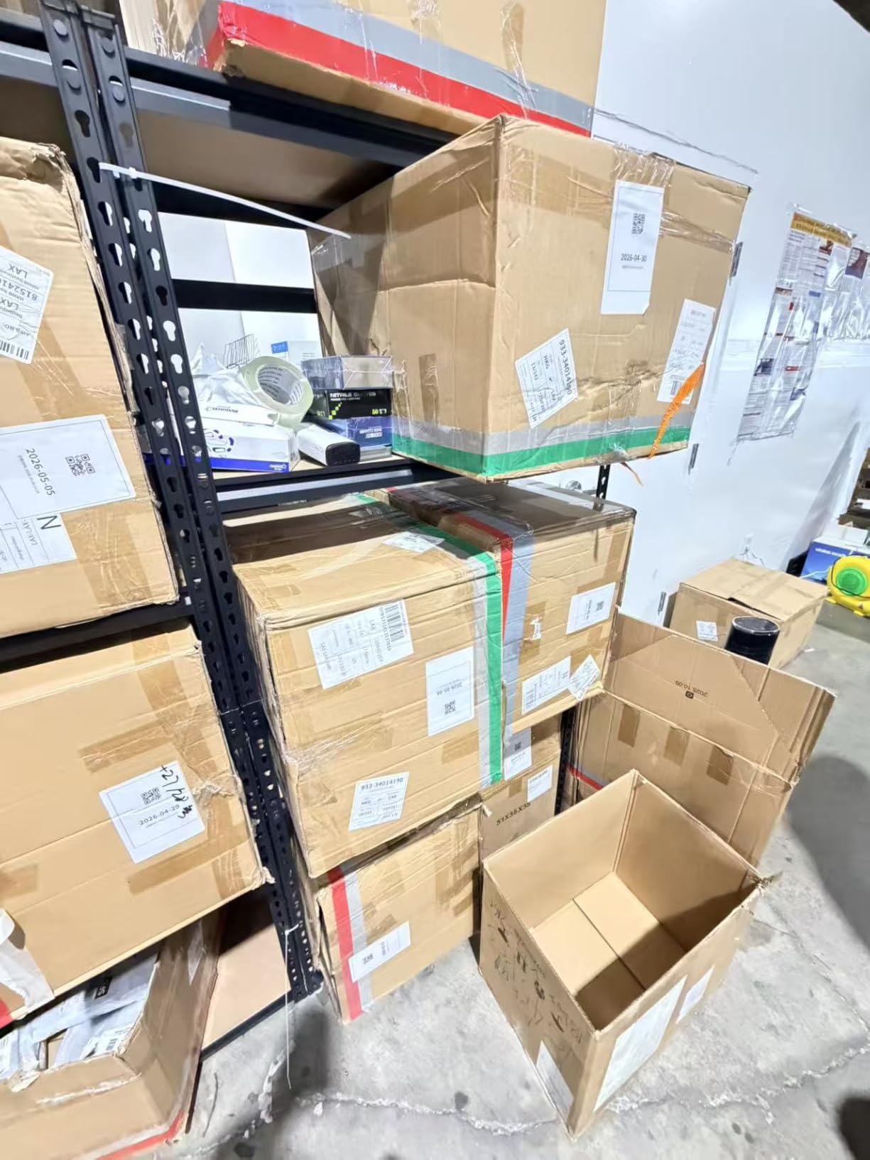 Garage Storage Shelves 72'',Ajustable Garage Shelving Units, Storage Shelves Heavy Duty, Metal Shelving for Basement, Warehouse, Workshop, Pantry, Closet, 2400 LBS, 16