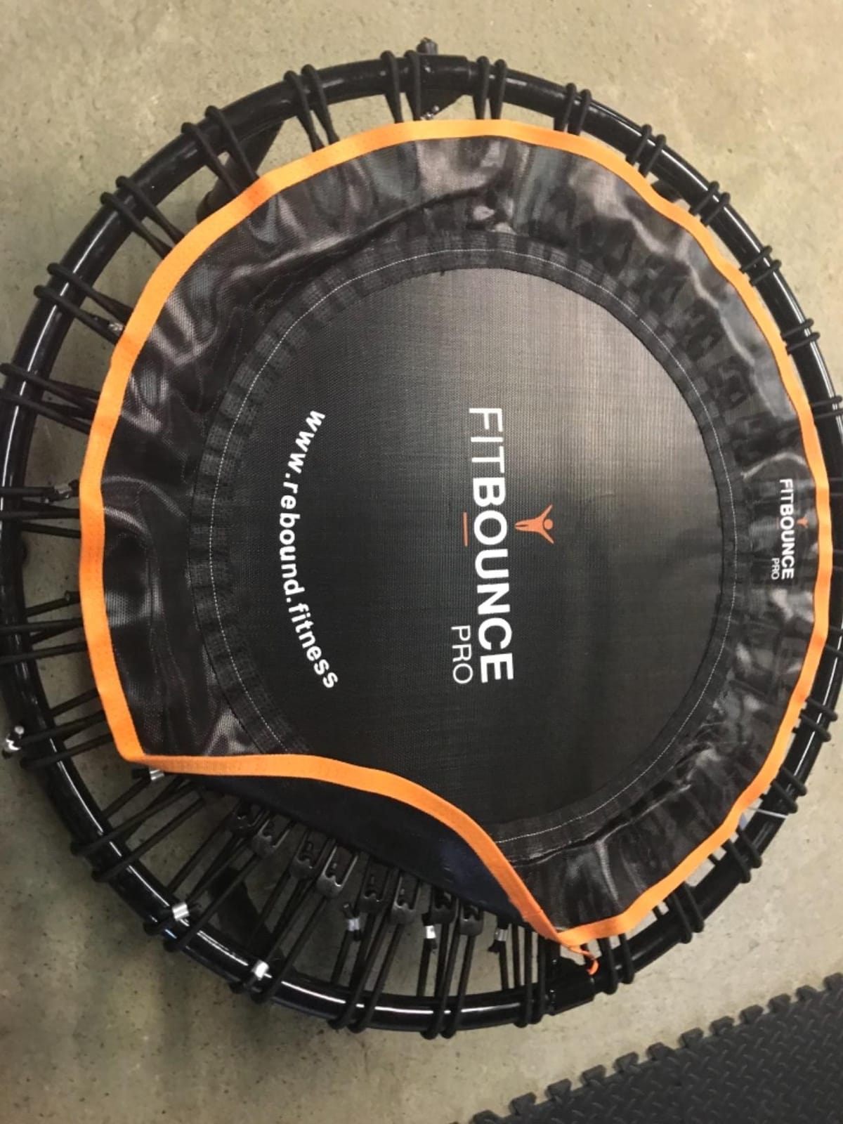 MXL FIT Bounce PRO Bungee Rebounder - Premium Indoor Mini Trampoline for Adults, Silent Low-Impact Bounce, Half-Folding with Foldable Steel Legs & Carry Bag - 40 in, 400lb customer photo 1