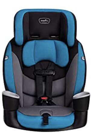 Evenflo High-Back Booster Car Seat with Harness, 22 to 110lbs, Maestro Sport, Granite Gray customer photo 2