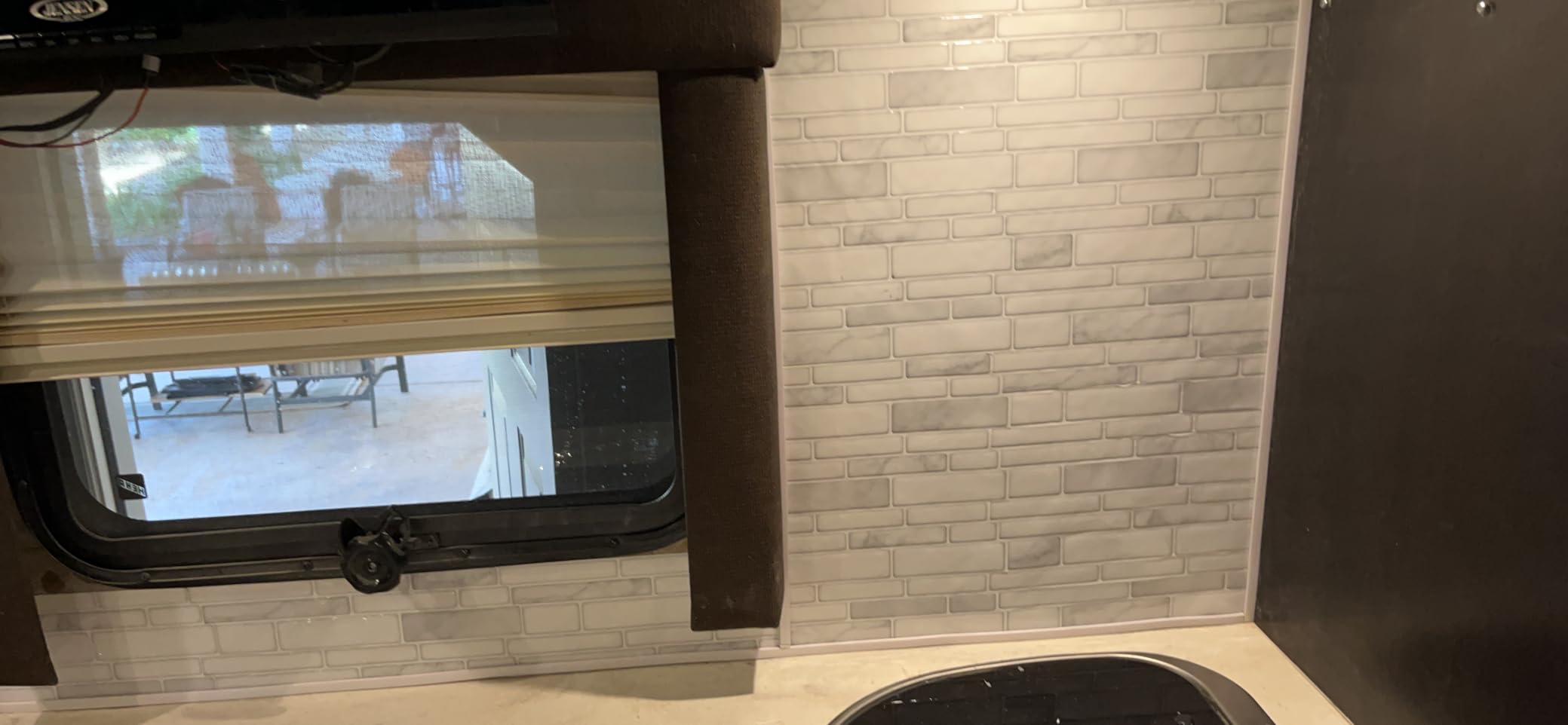 Art3d Subway Peel and Stick Backsplash, 10-Sheet, White with Black Grout customer photo 1