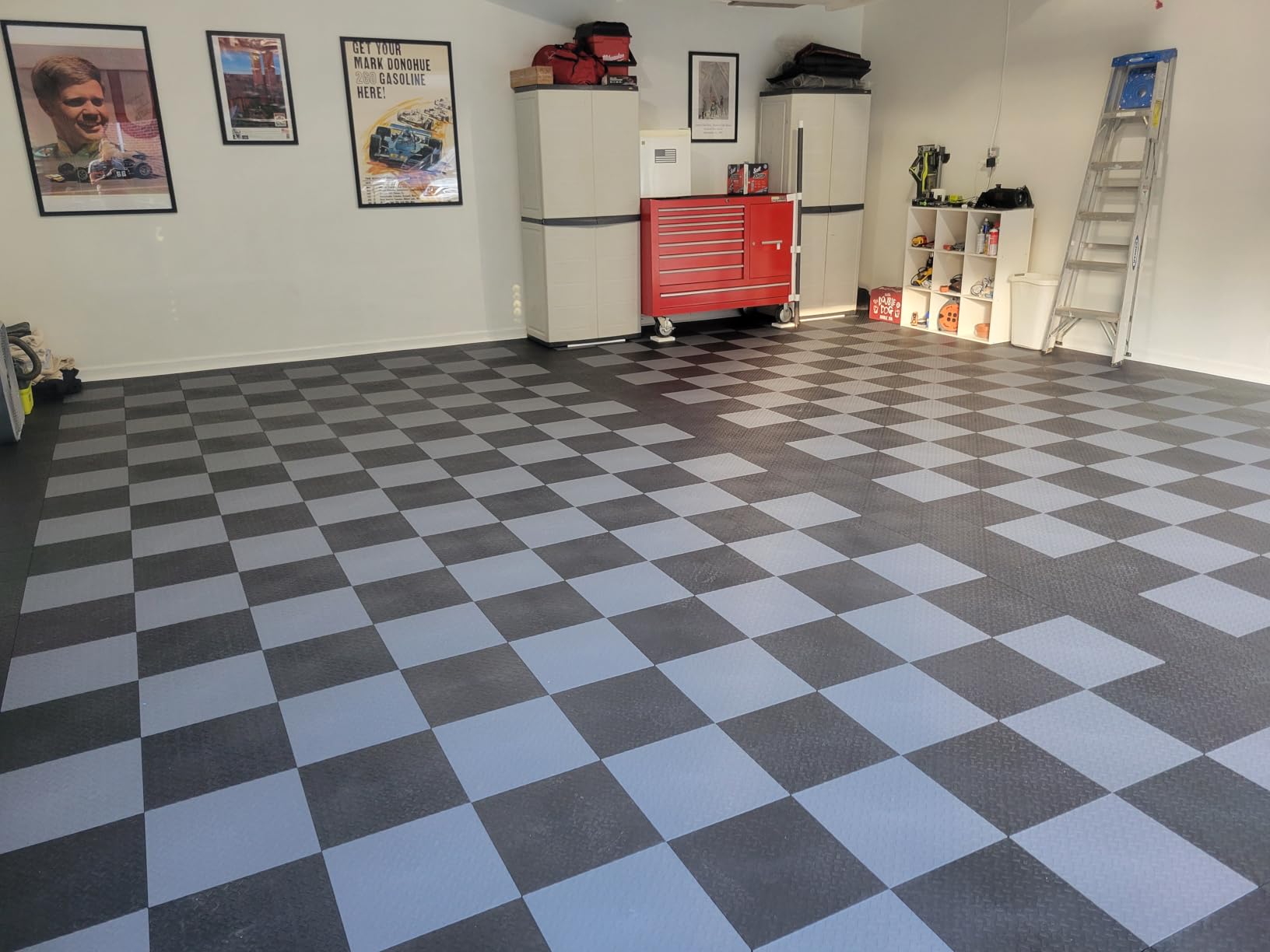 Garage Floor Tiles Interlocking Garage Flooring for Car Modular PlasticTile | 12