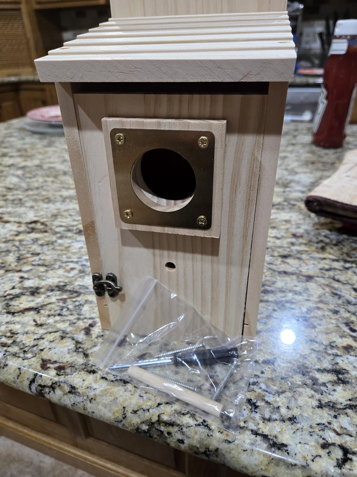 Bird Houses for Outside Clearance with Copper Guard, Pine Bird House Outdoor, Bluebird Finch Swallow Wren Chickadee No Assembly Required, 1 Pack customer photo 2