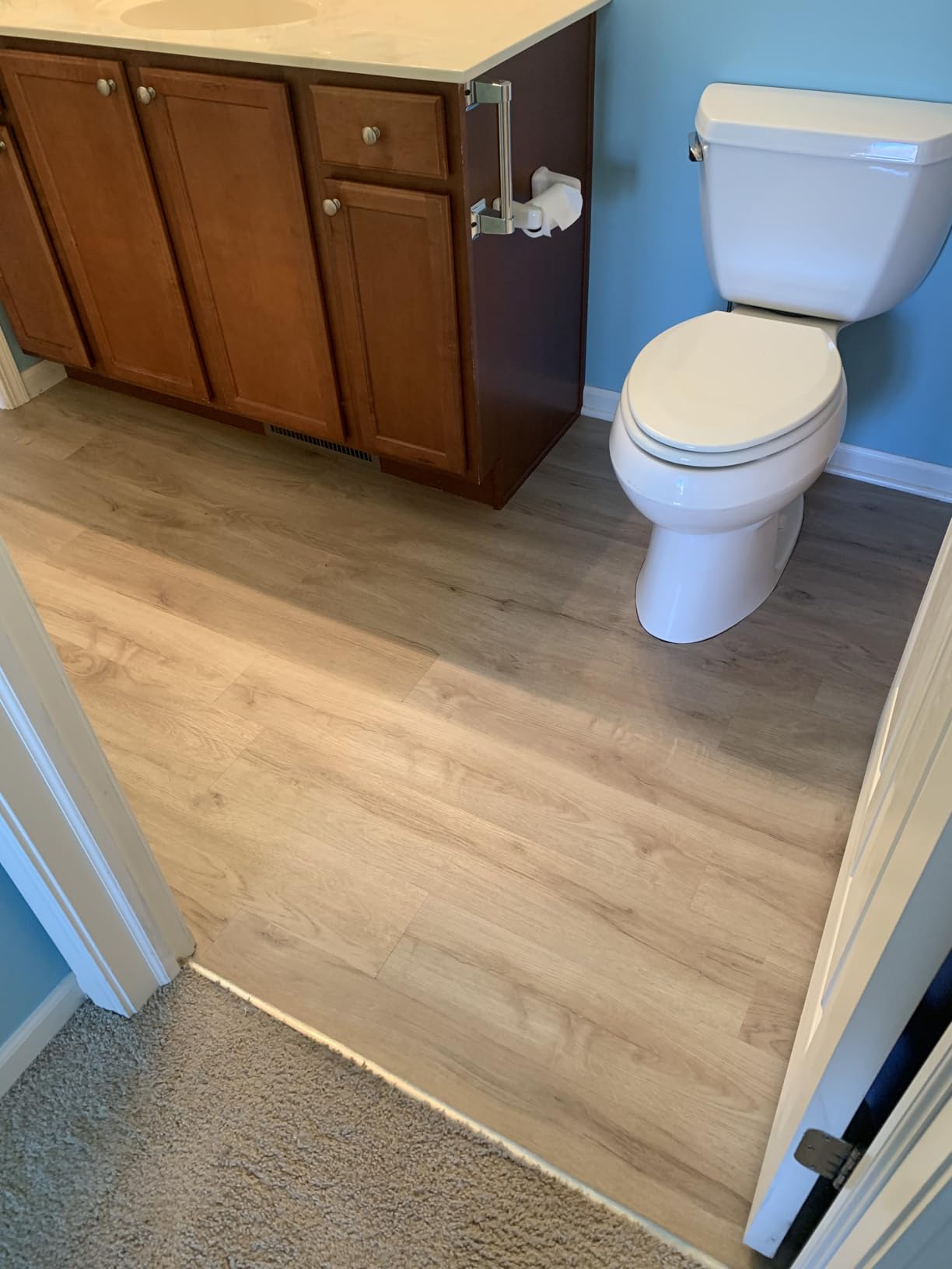 Mysflosy Vinyl Plank Flooring, Self Adhesive Wood Look, 36-Pack 54 sq.f customer photo 2