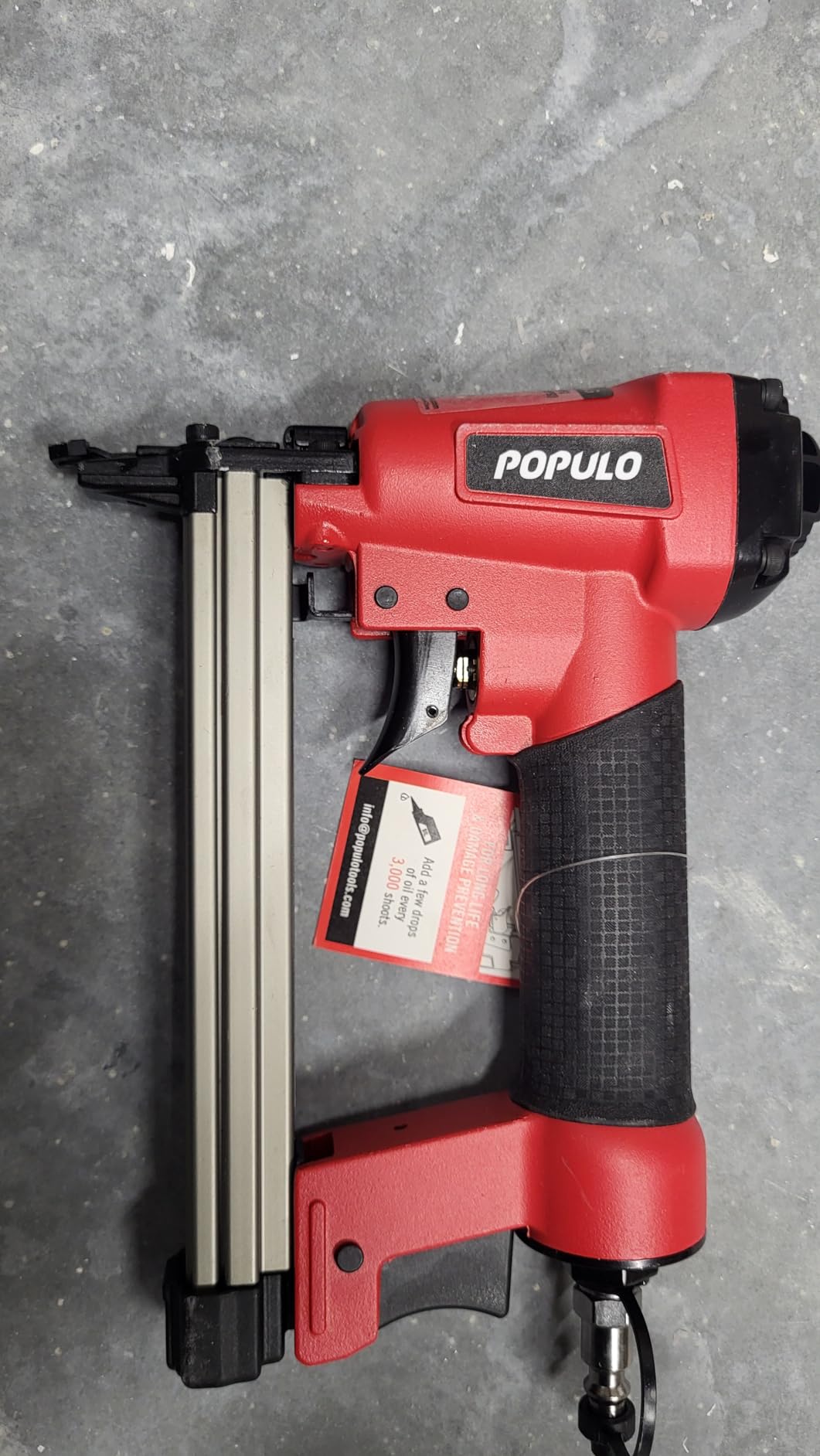 Populo Pneumatic Staple Gun, Air Staple Gun T50, 3000 Staples, Upholstery customer photo 1
