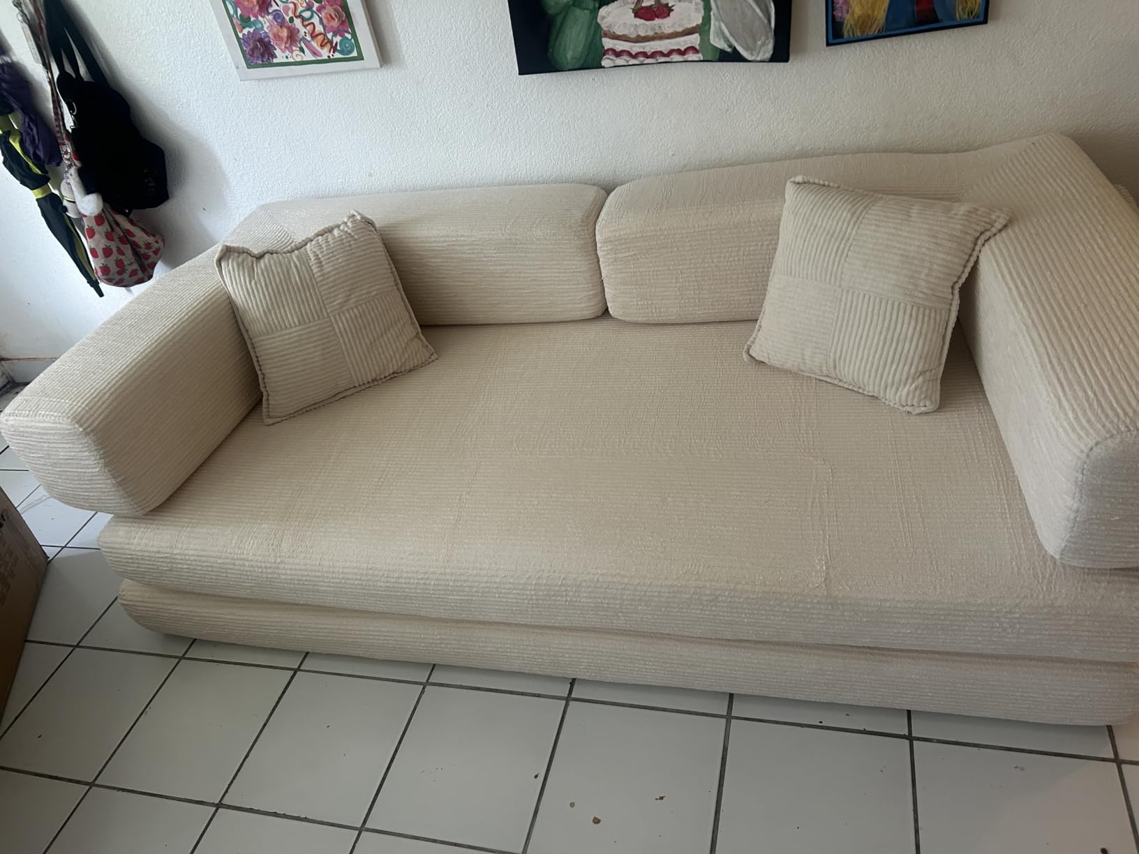 MoonSpeak 78.8'' Futon Sofa Bed, Boneless Couches for Living Room customer photo 2