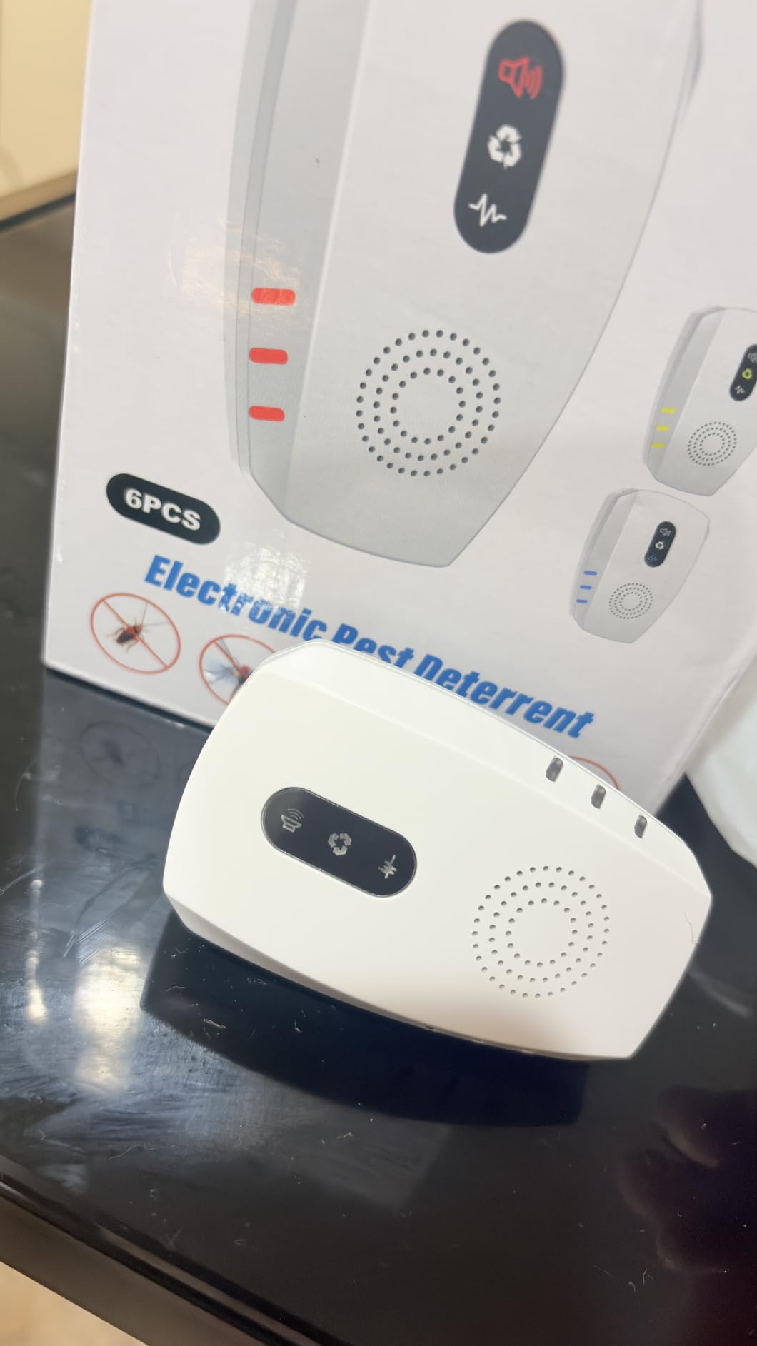 2026 Cvtayn Upgraded Ultrasonic Pest Repellent Indoor Repeller, Mouse Traps, Repellent Roach, Mouse, Bugs, Mosquito, Mice, Spider, Ant, Rodent Repellent Ultrasonic Plug in, 3 Mode Switching，5 Pack customer photo 1