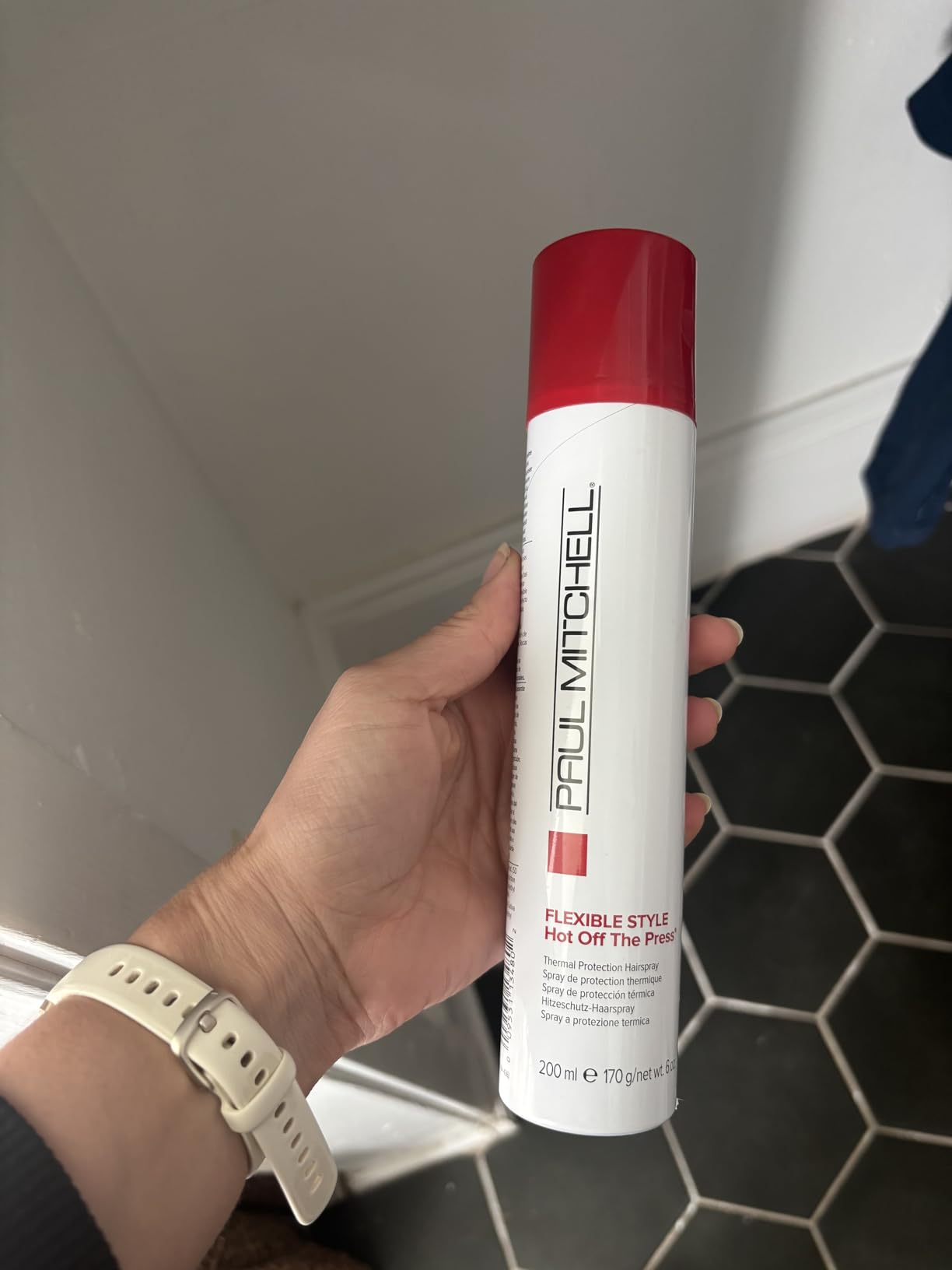 Paul Mitchell Hot Off The Press Heat Protectant, Humidity Resistance, Flexible Hold + Natural Finish, For All Hair Types customer photo 1