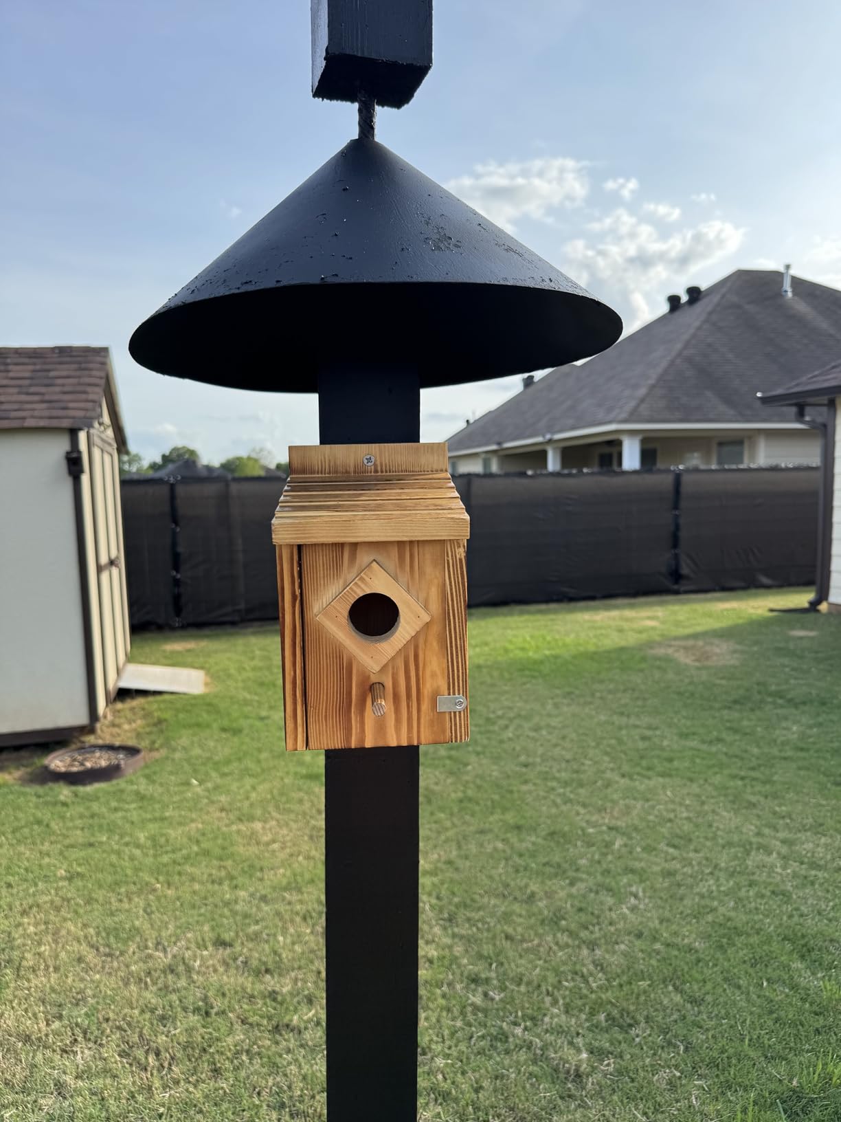 Waterproof Wooden Blue Bird House, Weather-Treated Bird Box for Outdoors customer photo 2