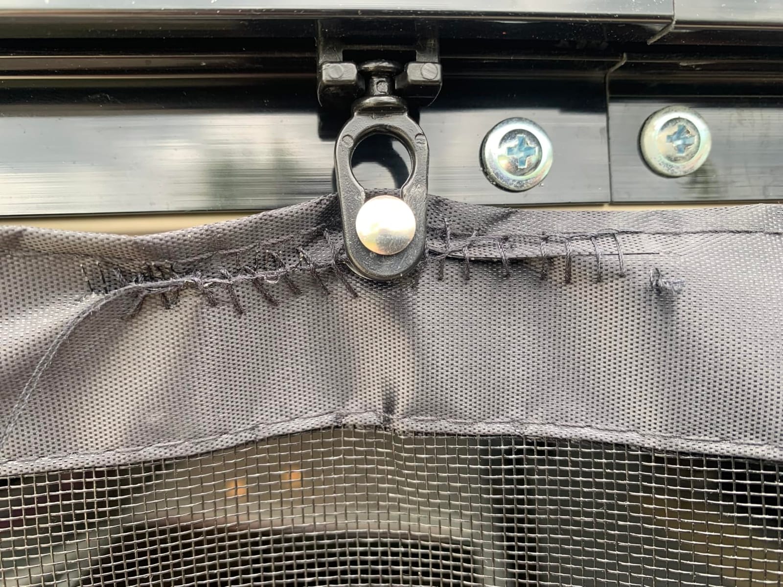 Sliding Garage Door Screen with Track, Magnetic Closure Fiberglass Mesh for 2-Car Garage, Heavy Duty Retractable Screen for Patio French Door, 16x7ft customer photo 1