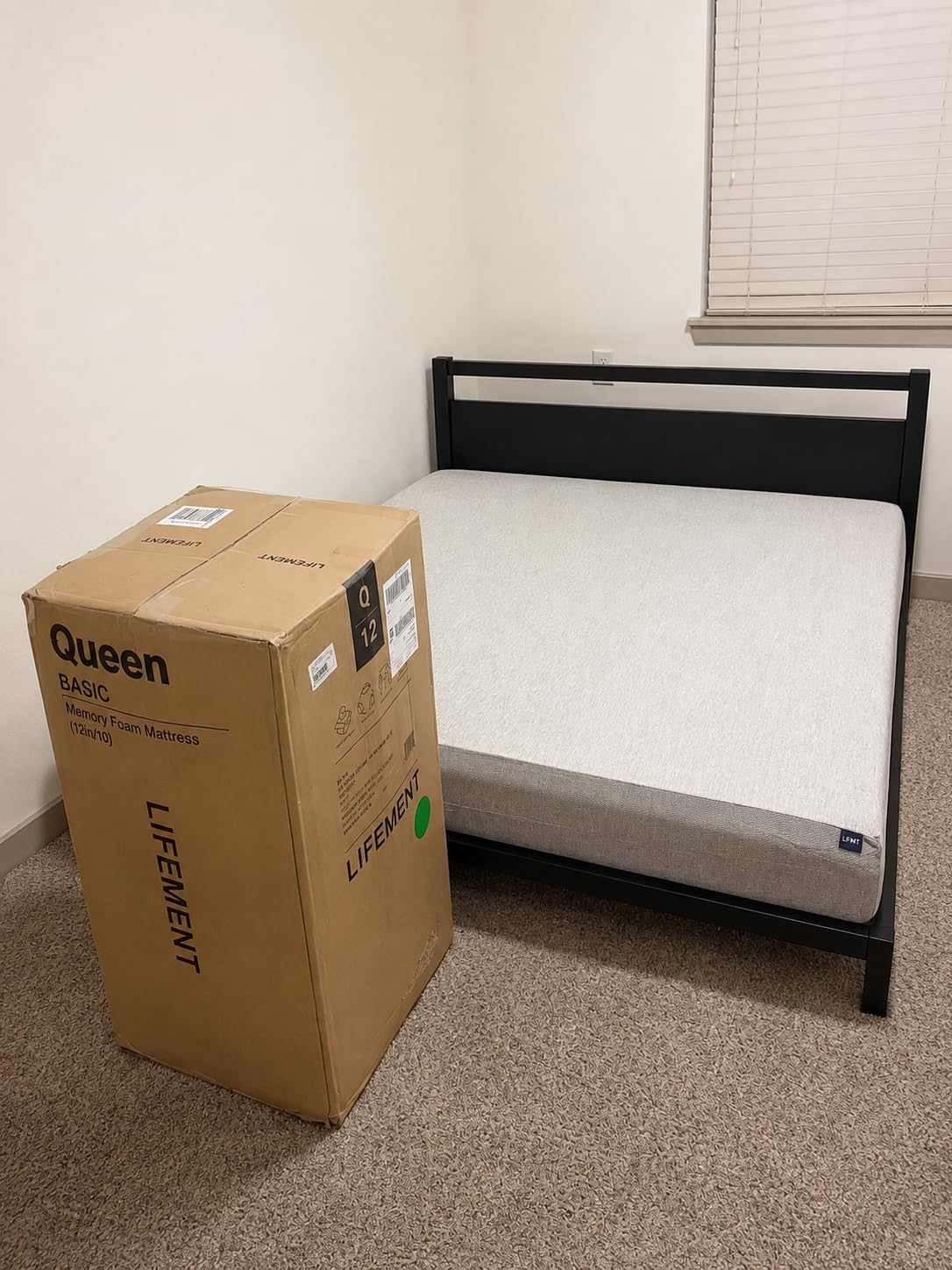 LIFEMENT Full Size Mattress, 6 Inch Full Mattress, Basic Matcha Cooling Gel Memory Foam Mattress in a Box, Pressure Relief with Medium Firm Support, CertiPUR-US Certified, 75''L x 54''W customer photo 2