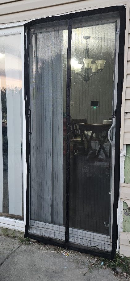 Retractable Screen Door with Smooth-Sliding Track, Fits 38'' x 80'' Door customer photo 2