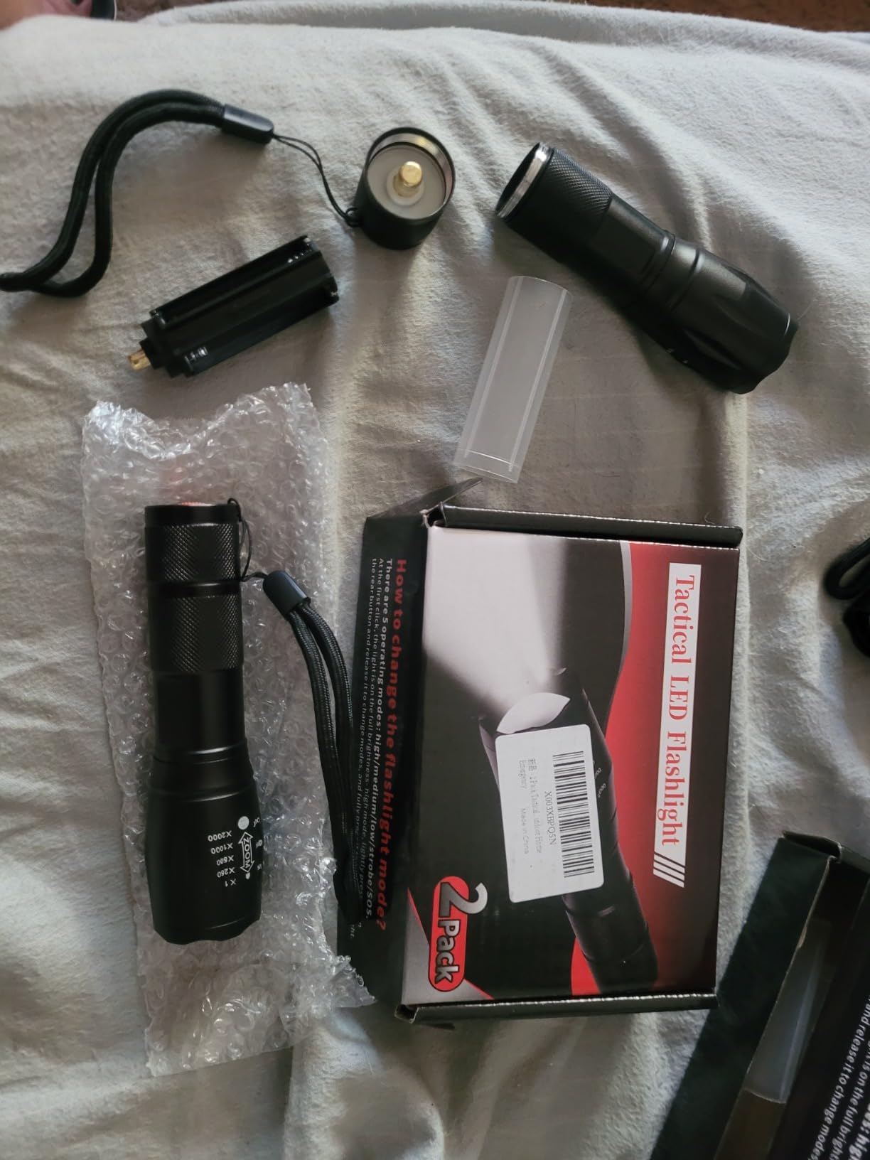 Rechargeable Flashlights High Lumens, Super Bright Tactical Flashlight 3 Modes with Power Display, Waterproof Zoomable LED Flash Light for Home Emergencies Camping Hiking customer photo 2