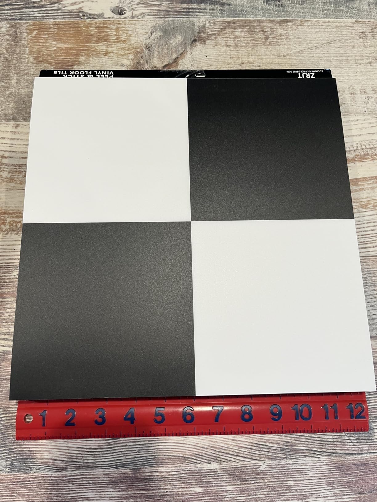 Peel and Stick Floor Tile 11.8” x 590” Vinyl Flooring Roll Cover 48.4 Sq.Ft. Waterproof Scratch-Resistant DIY Self-Adhesive PVC Wood Flooring for Renter, Kitchen, Bathroom, RV, Grey customer photo 2