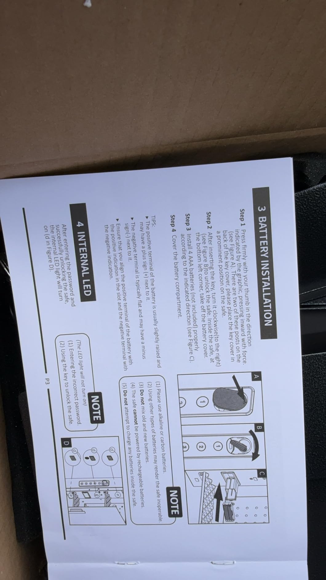Electronic Wall Safe Between 16